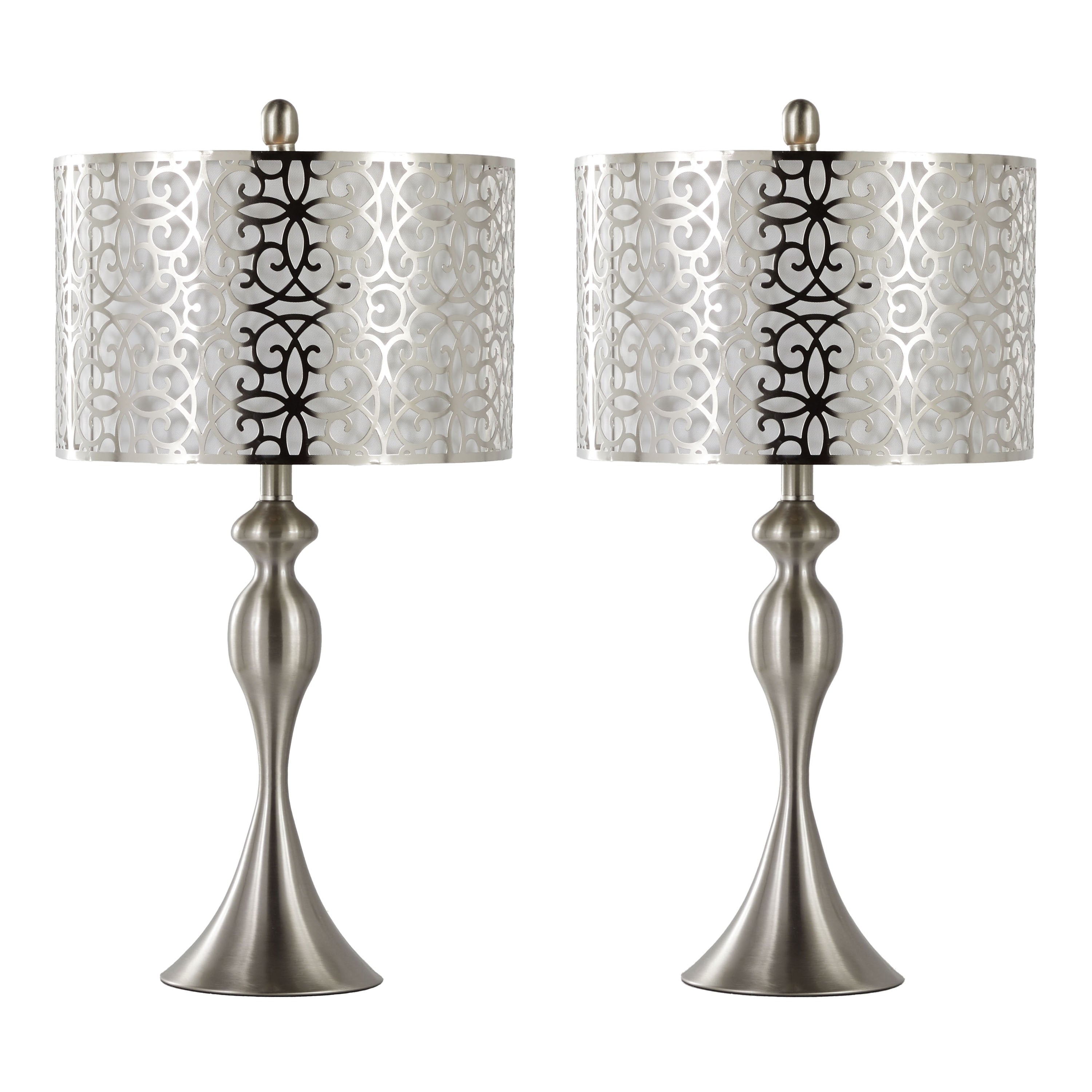 Ashland 27 Metal Table Lamp with Laser Cut Detail (Set of 2) - 27