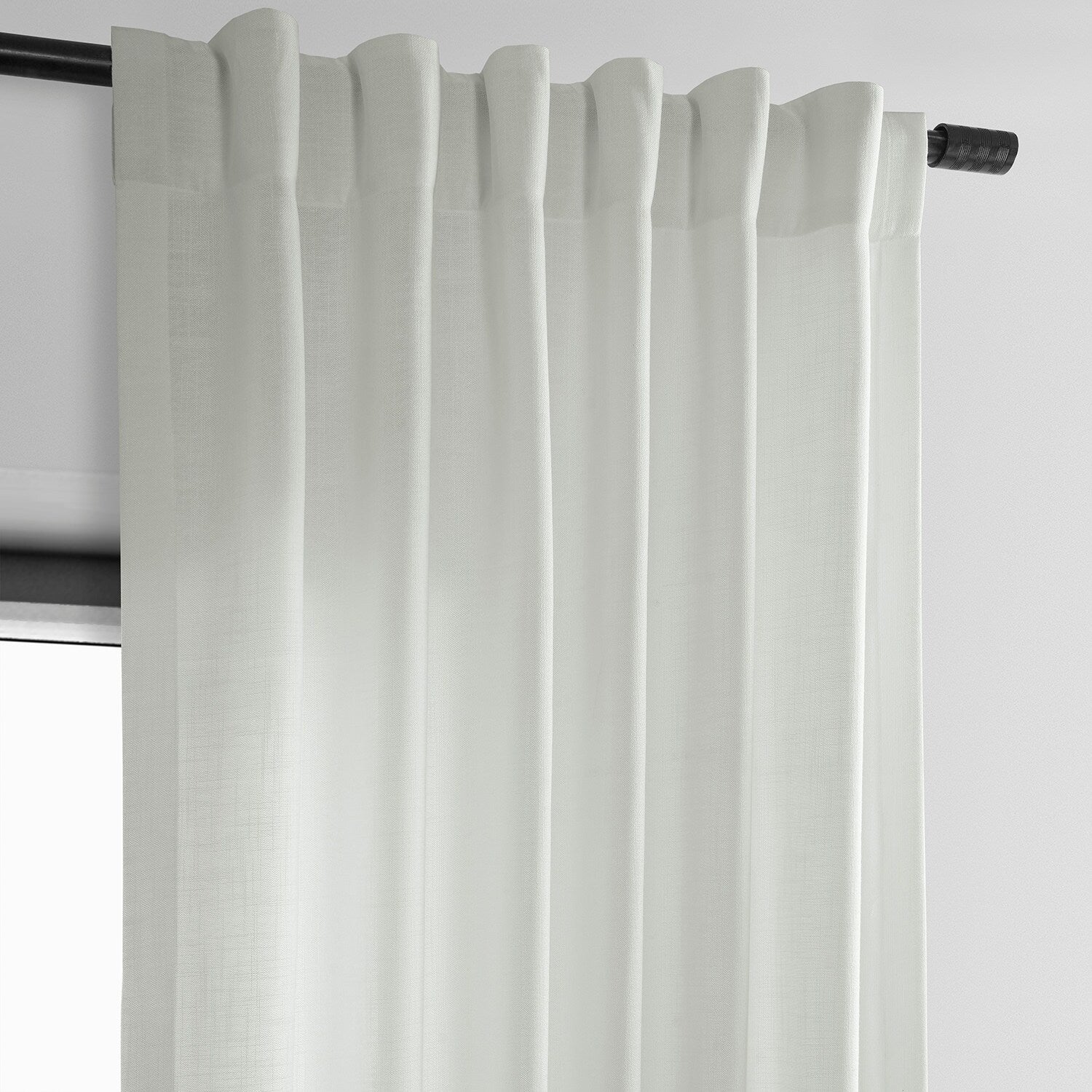 Exclusive Fabrics Classic Faux Linen Curtain (1 Panel)