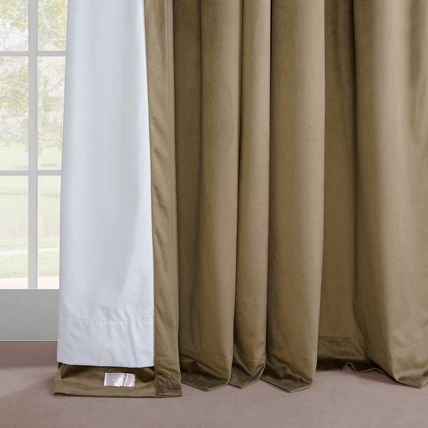 Exclusive Fabrics Signature Pleated Blackout Velvet Curtain (1 Panel)