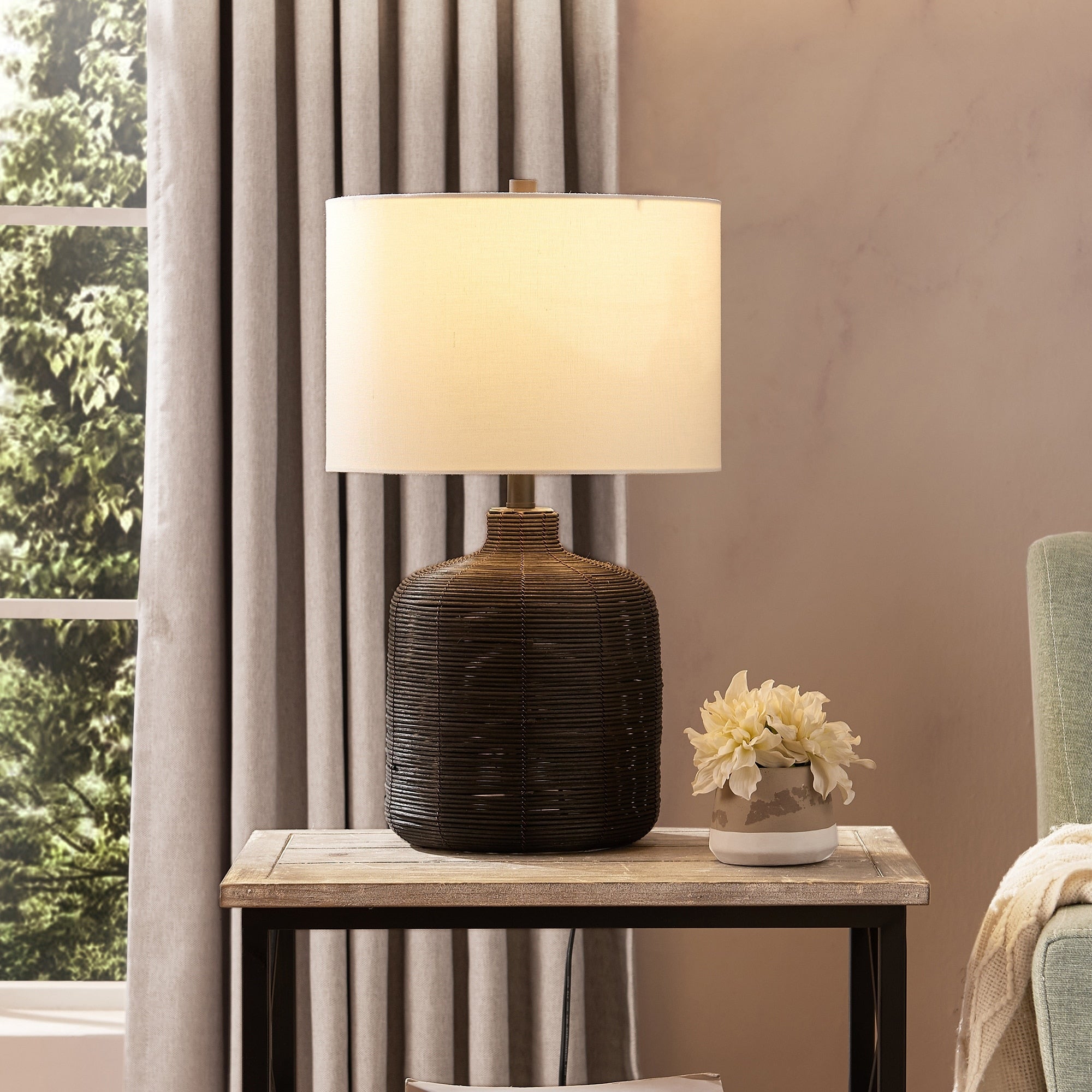 Jolina Rattan Table Lamp