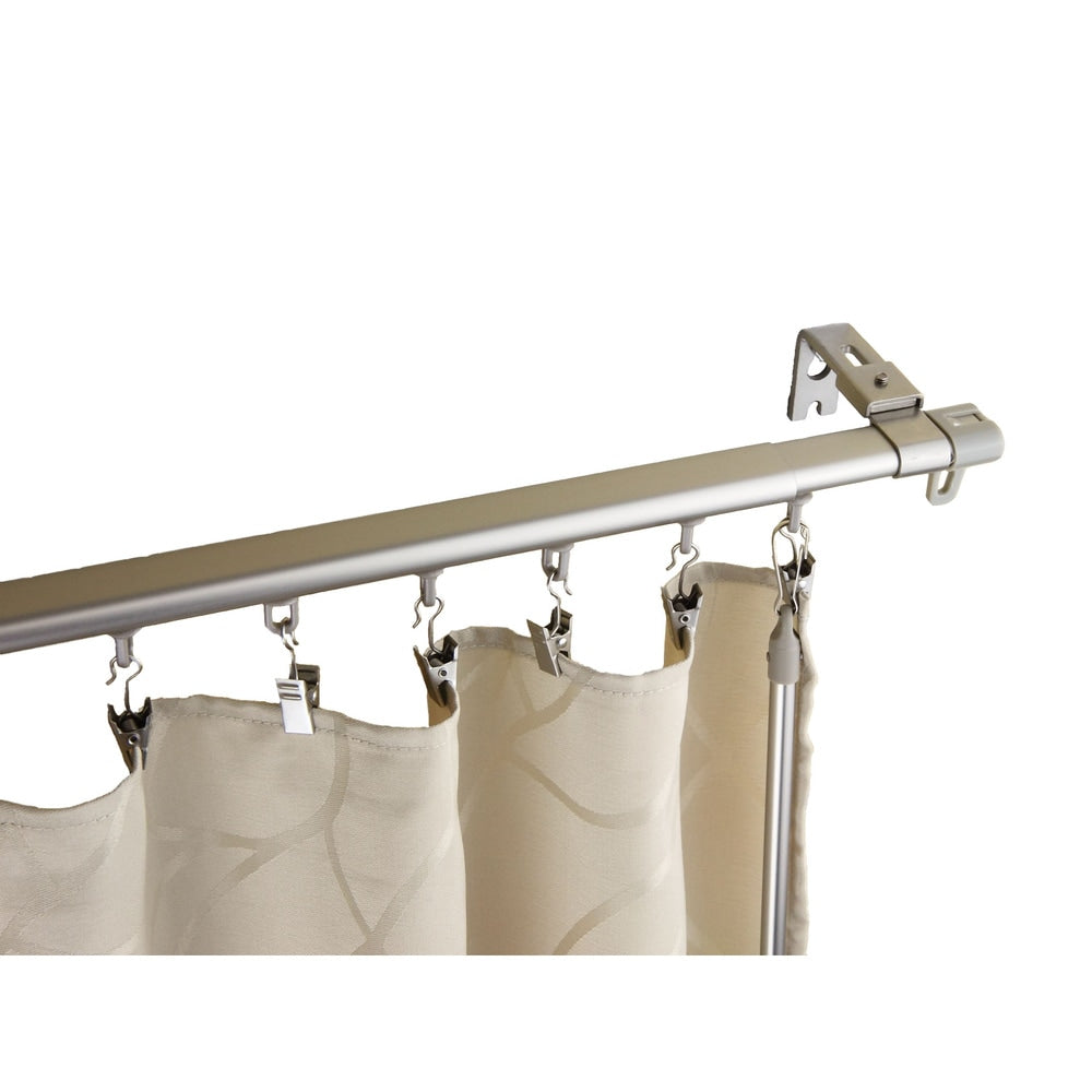 InStyleDesign Regal Silver Adjustable Curtain Track With Sliders