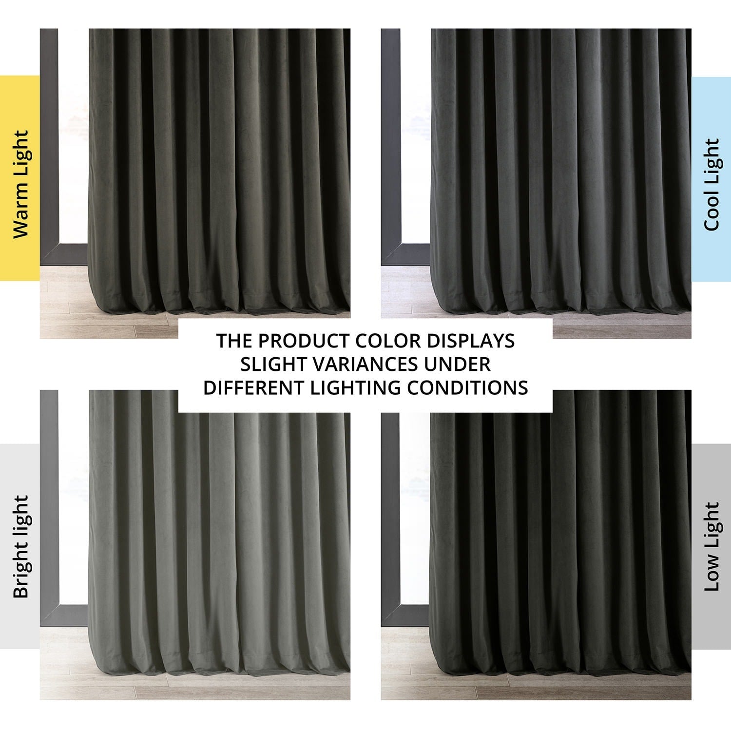 Exclusive Fabrics Signature Extra Wide Blackout Velvet Curtains (1 Panel) - Luxurious Blackout Drapes