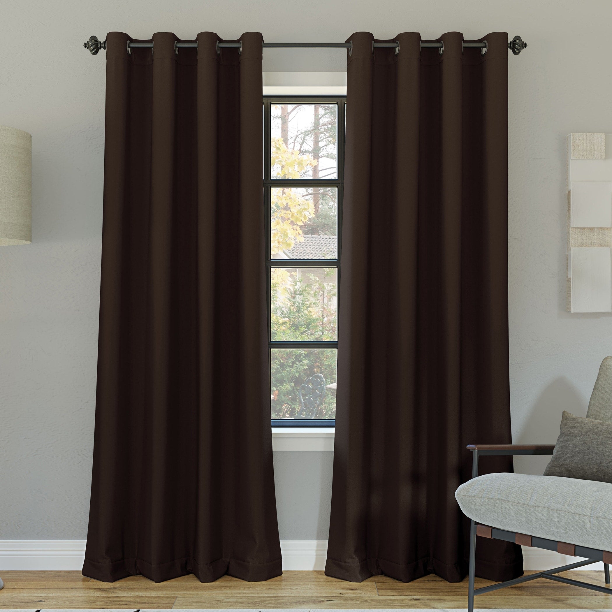 Sun Zero Oslo Theater Grade Extreme Total Blackout Grommet 1-Piece Curtain Panel, Single Panel