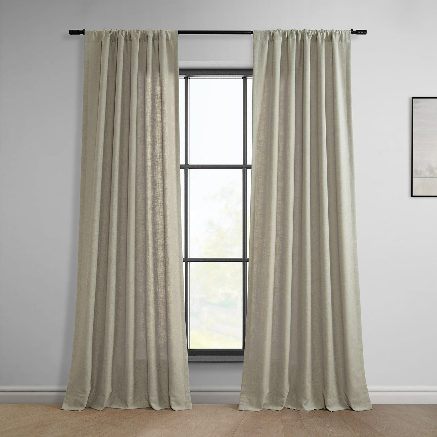 Exclusive Fabrics Classic Faux Linen Curtain (1 Panel)