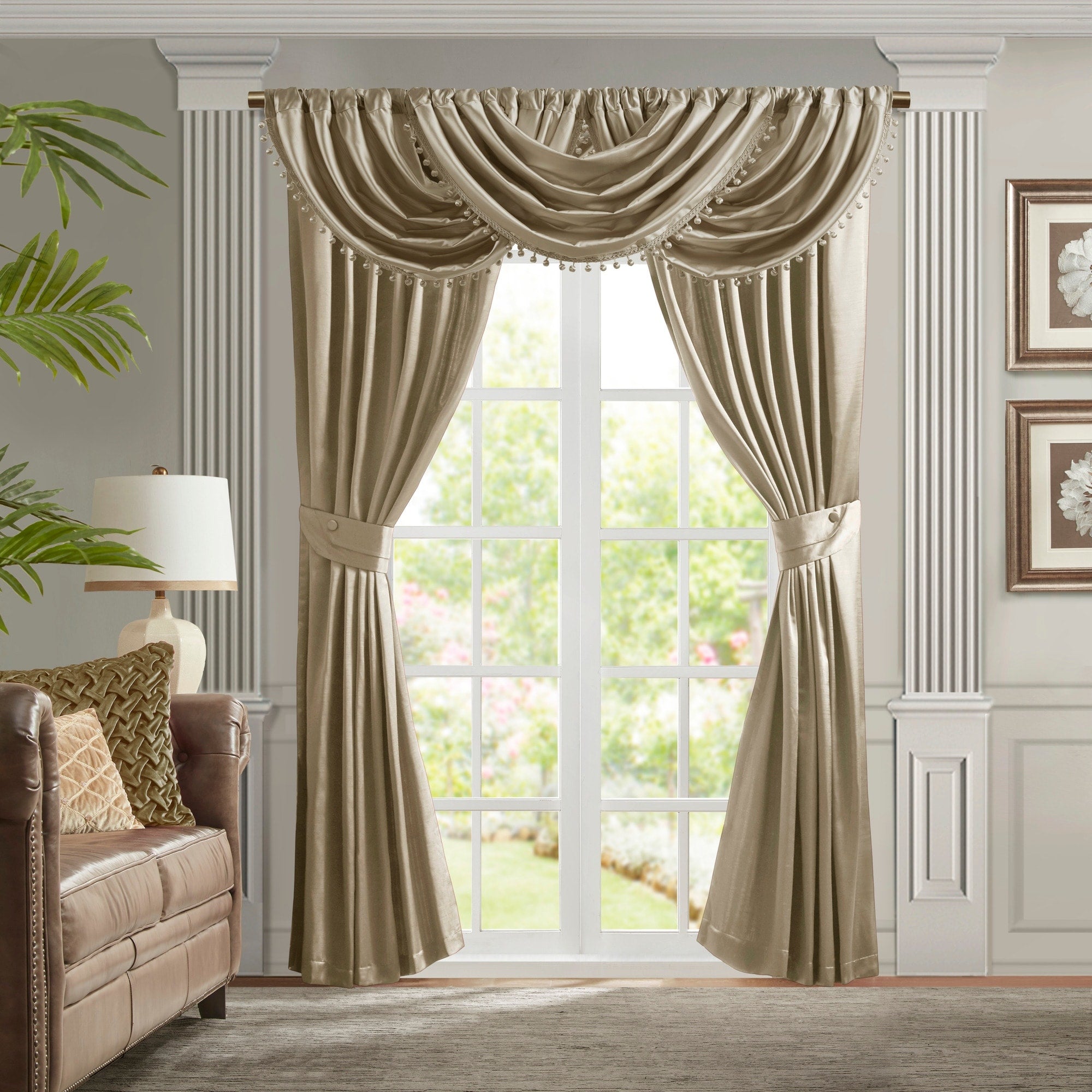 Croscill Classics Avignon Pleat Curtain Panel with Tieback (Single)