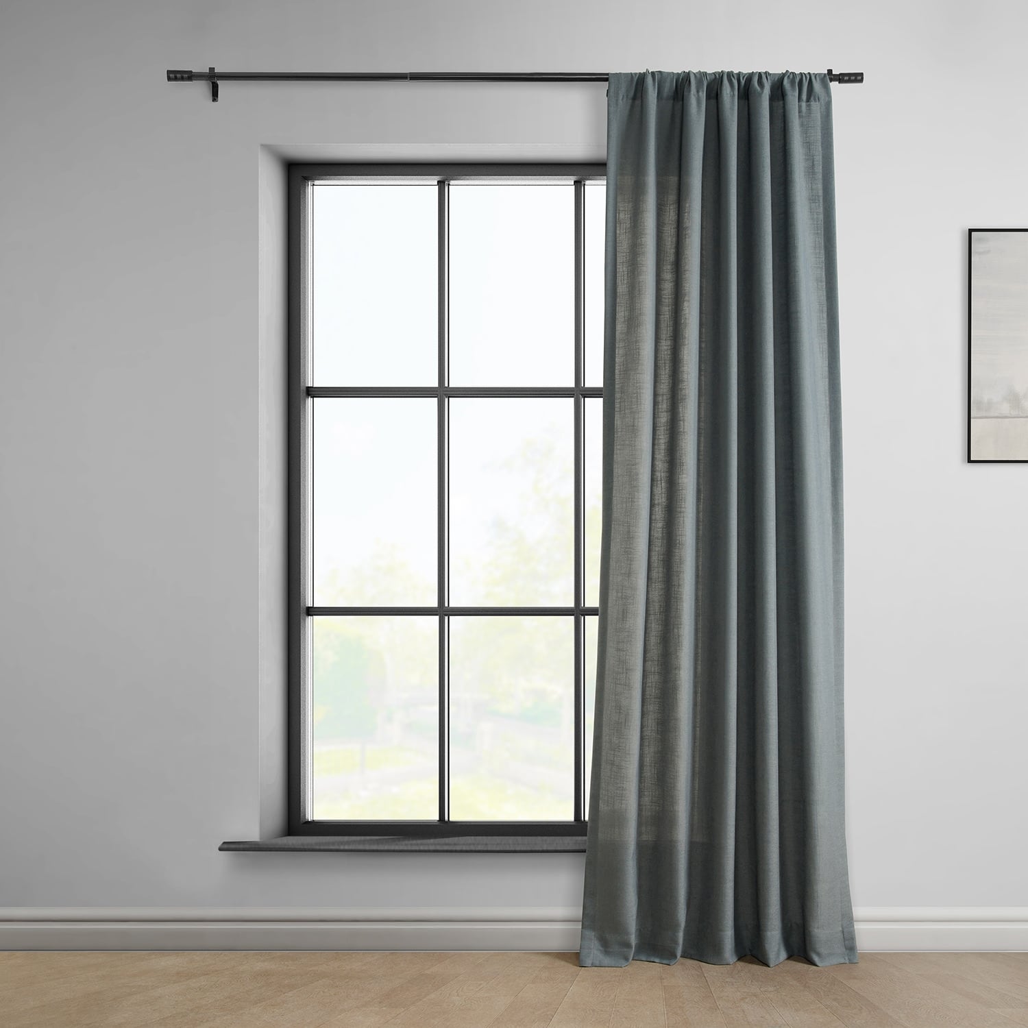 Exclusive Fabrics Classic Faux Linen Curtain (1 Panel)