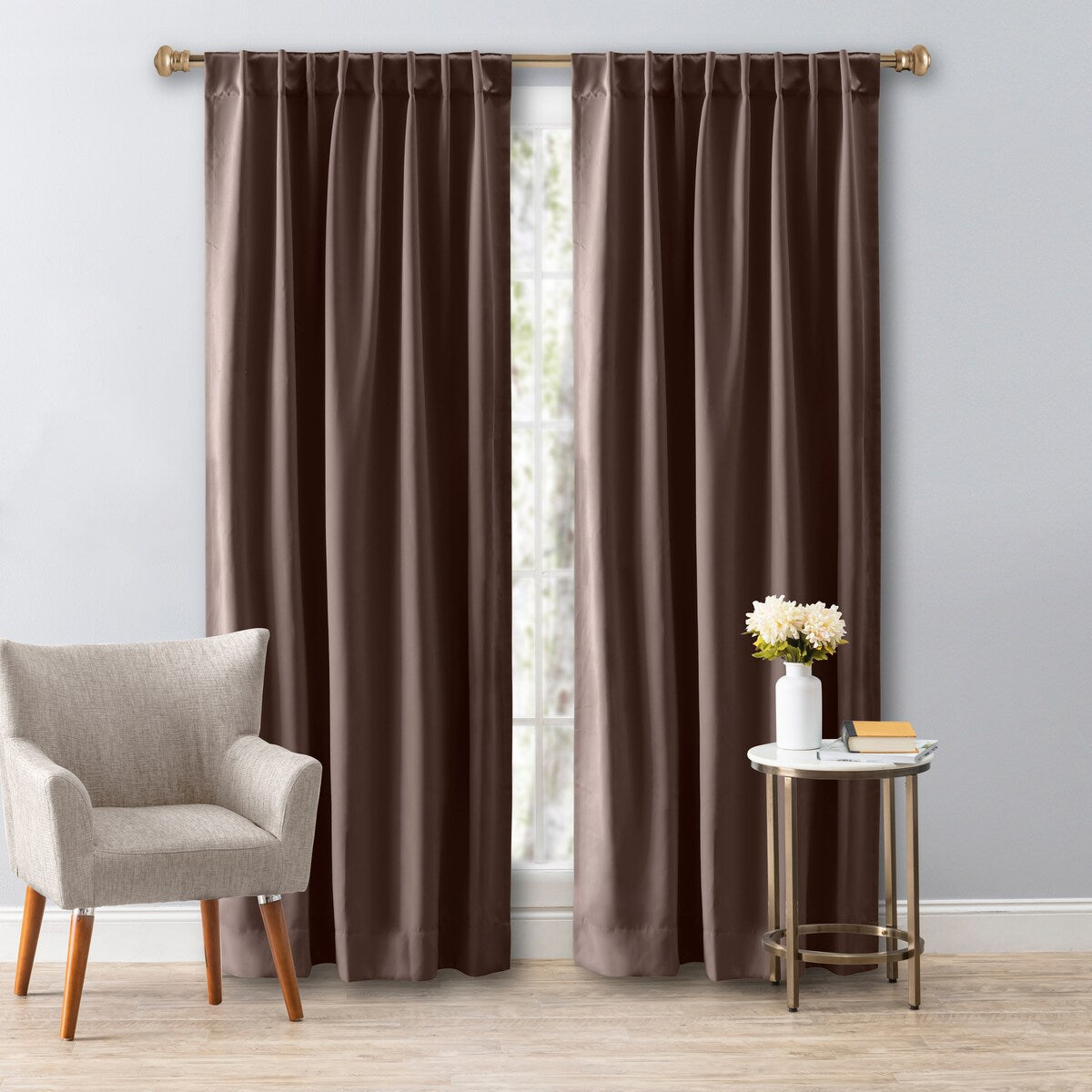 Ultimate Black Out Premium 2-Way Pocket Curtain Panel