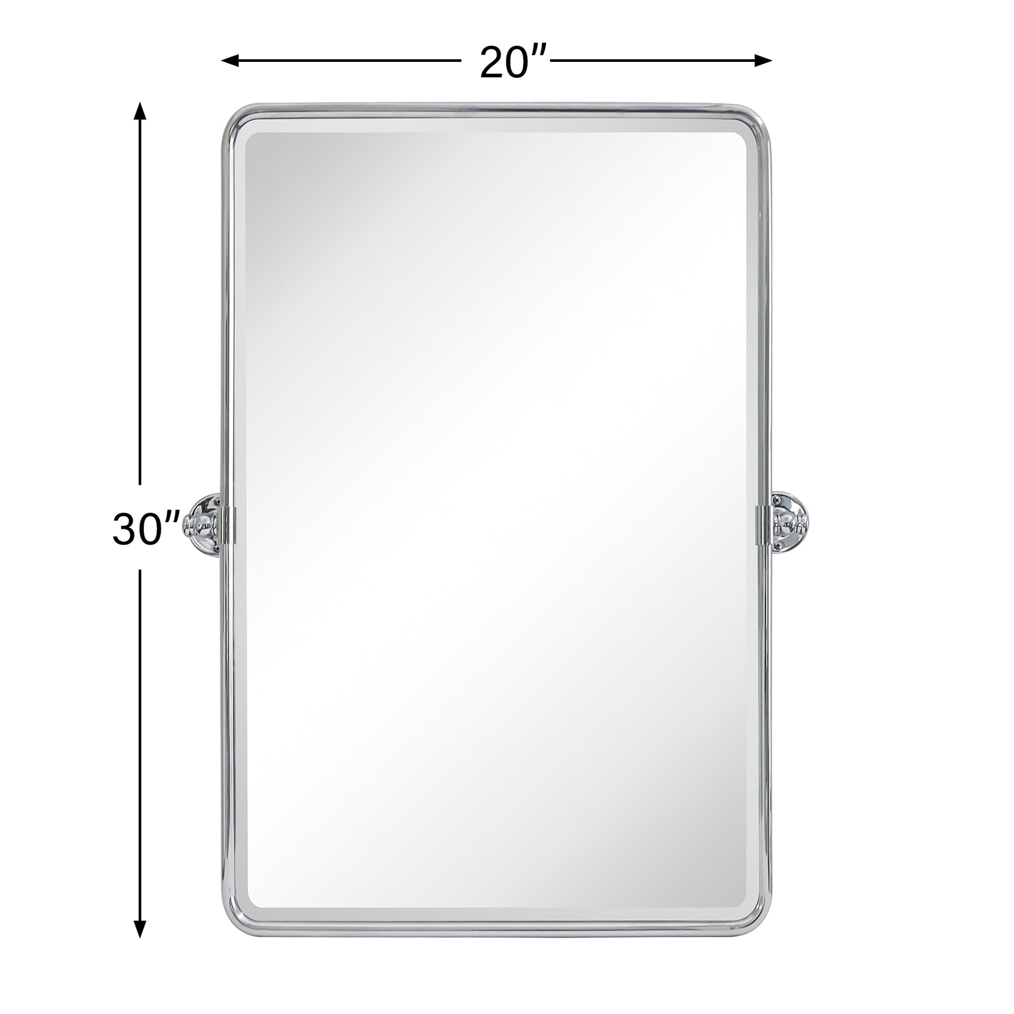 TEHOME Woodvale Rectangle Vertical Metal Wall Mirrors