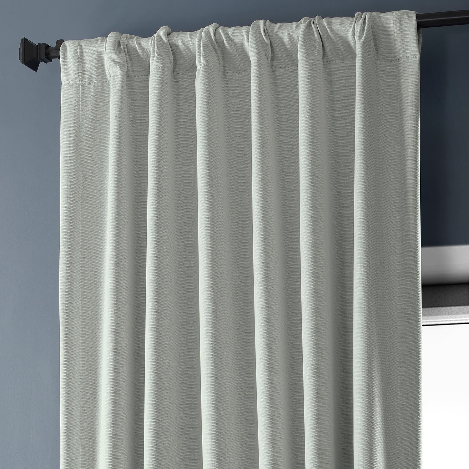 Exclusive Fabrics Faux Linen Room Darkening Curtain (1 Panel)