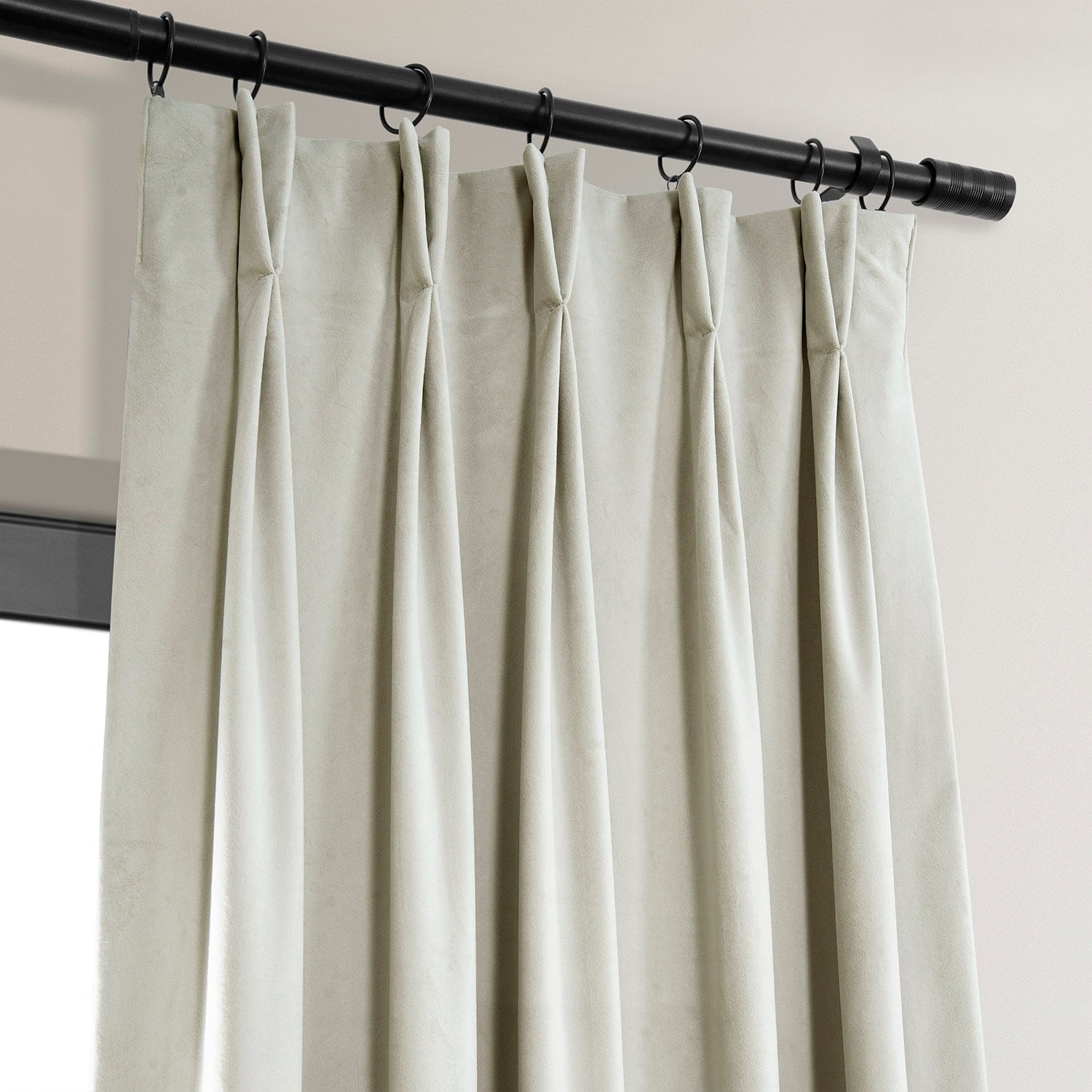 Exclusive Fabrics Signature Pleated Blackout Velvet Curtain (1 Panel)