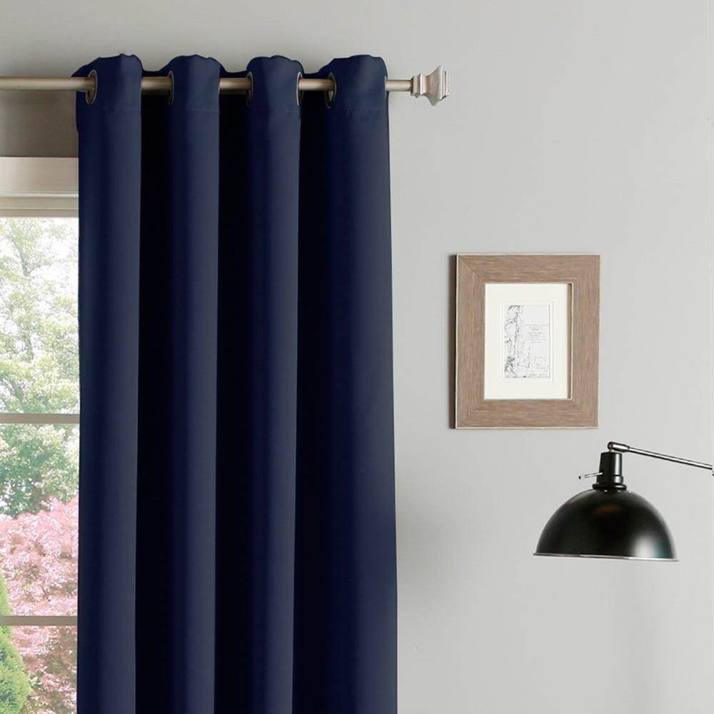 Aurora Home Thermal Insulated Blackout Grommet Top 84-inch Curtain Panel Pair - 52 x 84 - 52 x 84