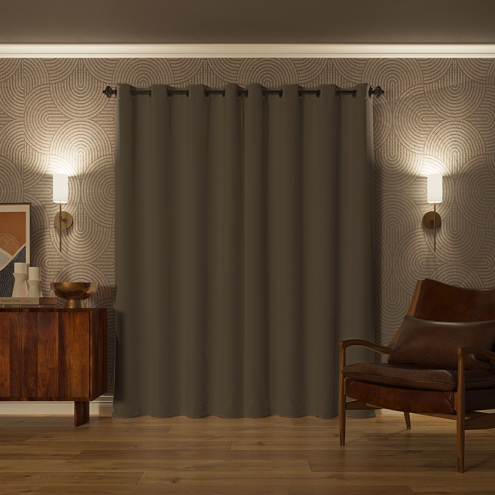 Sun Zero Oslo Theater Grade Extreme Total Blackout Grommet 1-Piece Curtain Panel, Single Panel