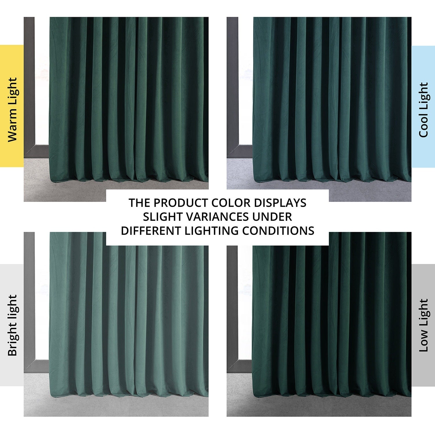 Exclusive Fabrics Signature Extra Wide Blackout Velvet Curtains (1 Panel) - Luxurious Blackout Drapes