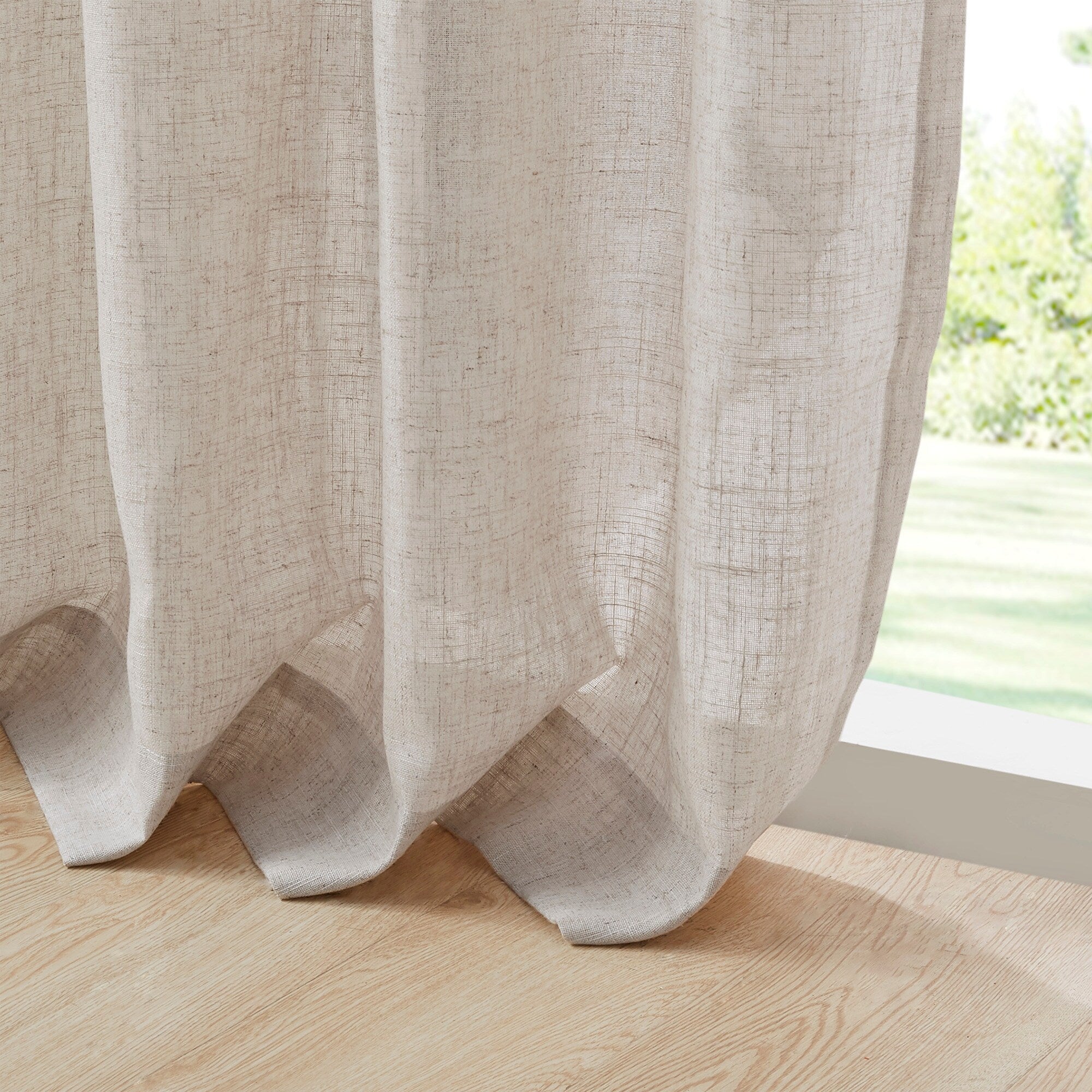 Madison Park Suvi Linen Blend Light Filtering Curtain Panel Pair