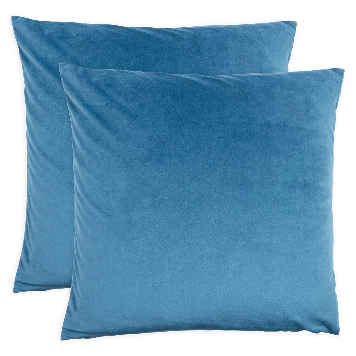 KAF Home Square Velvet Pillow Cover, Set of 2