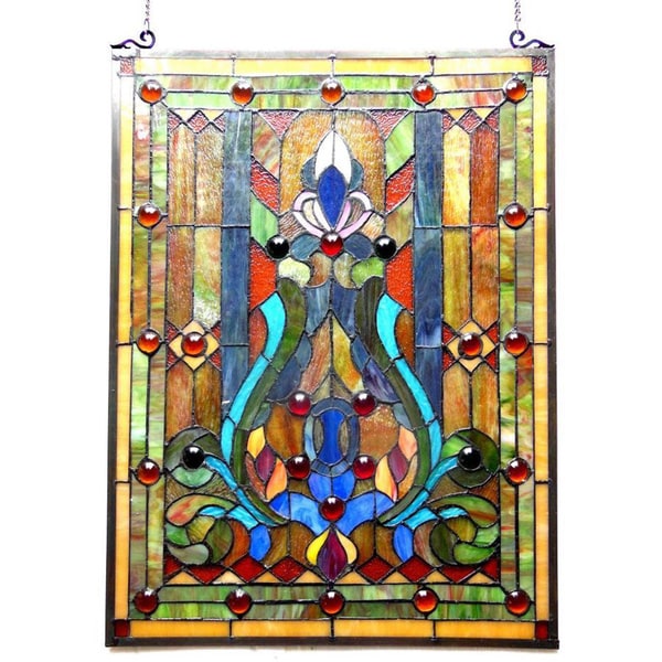 Chloe Tiffany-style Victorian Design Window Panel