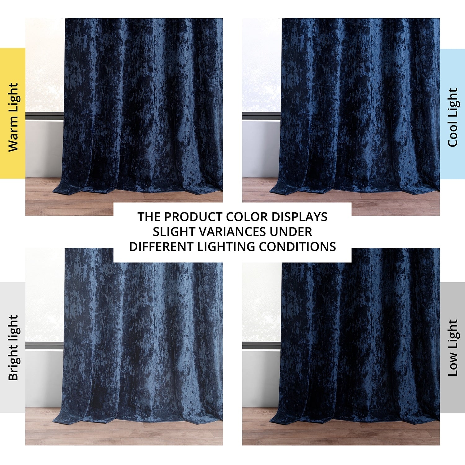 Exclusive Fabrics Lush Crush Velvet Curtains - Room Darkening Curtain for Bedroom & Living Room (1 Panel)