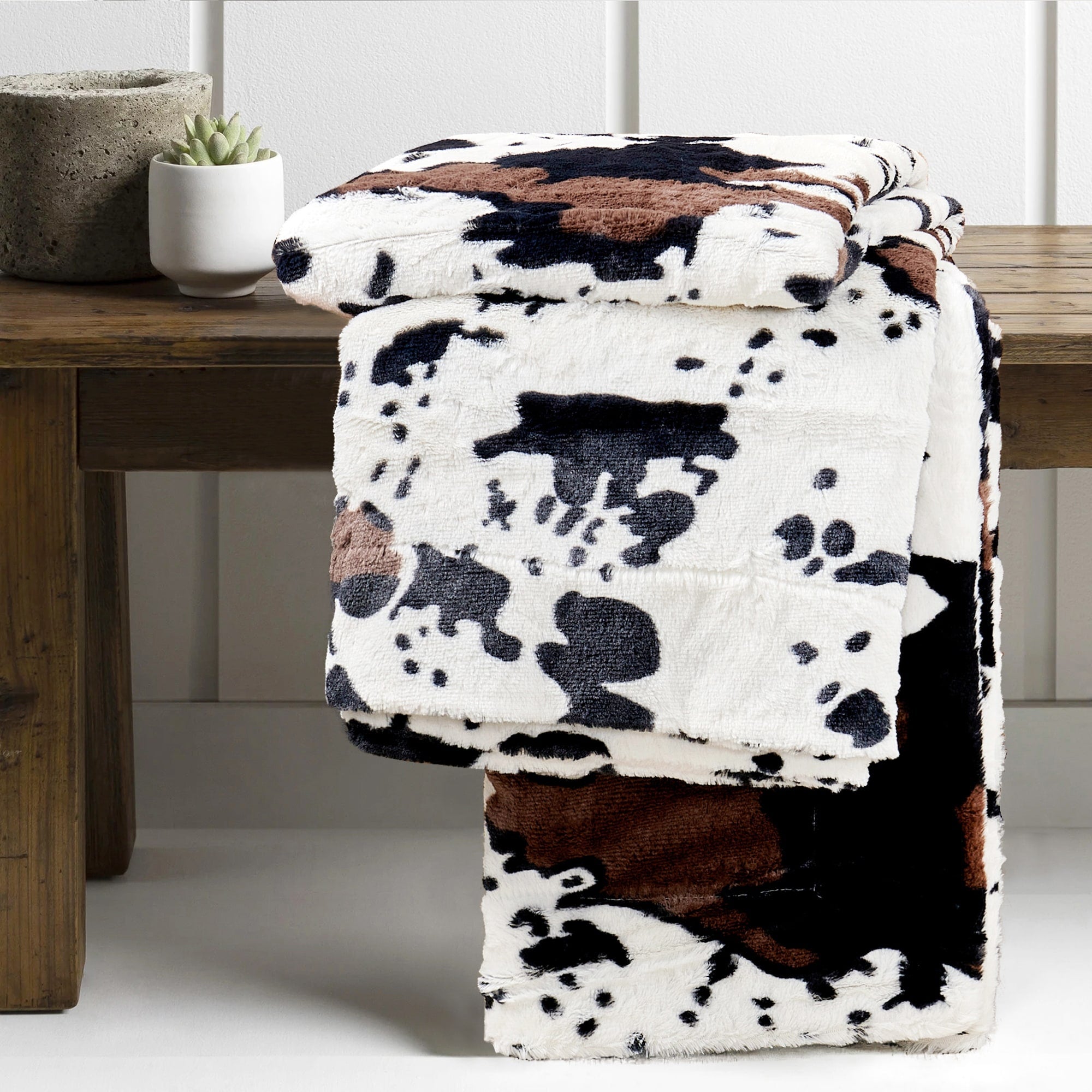 Double Sided Animal Throw