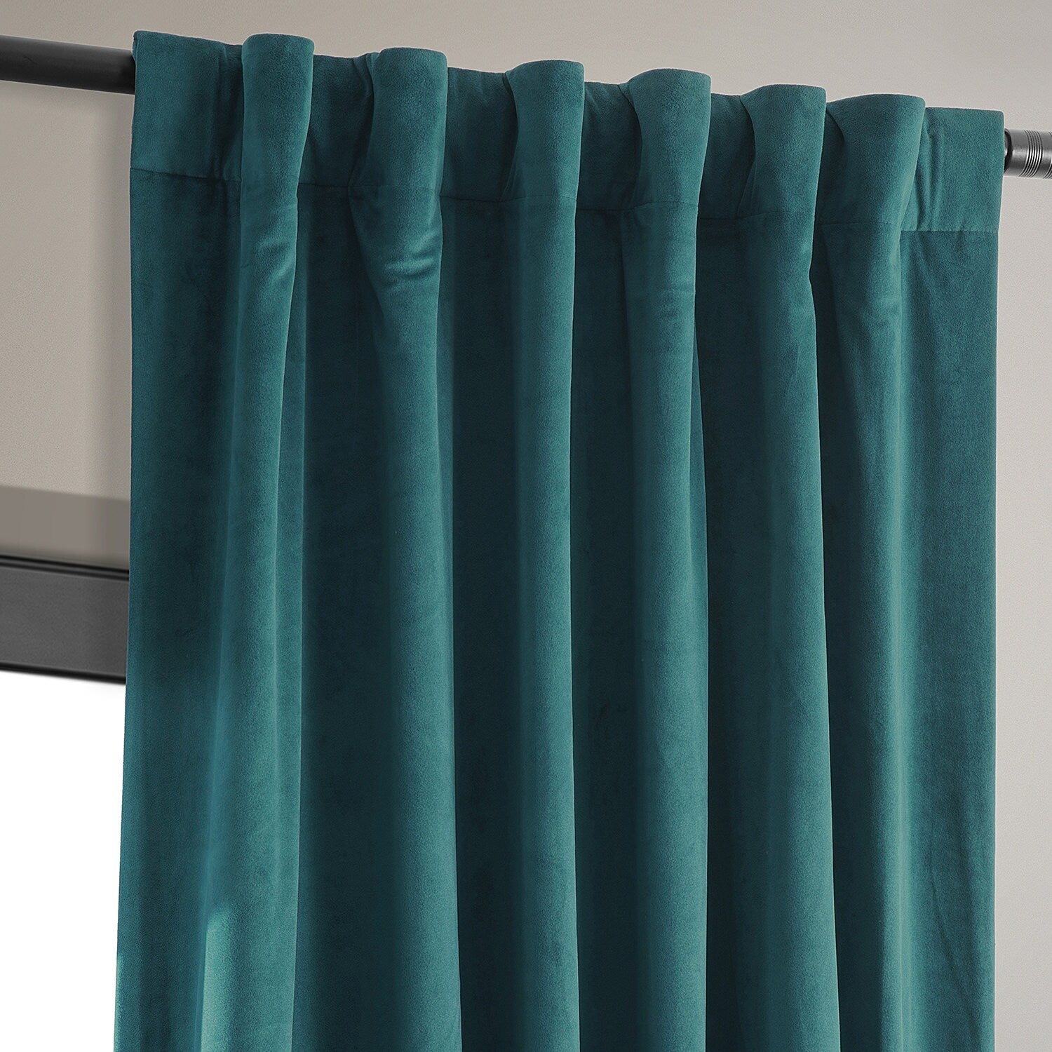 Exclusive Fabrics Signature Velvet Blackout Curtain 120 Inches Long (1 Panel)