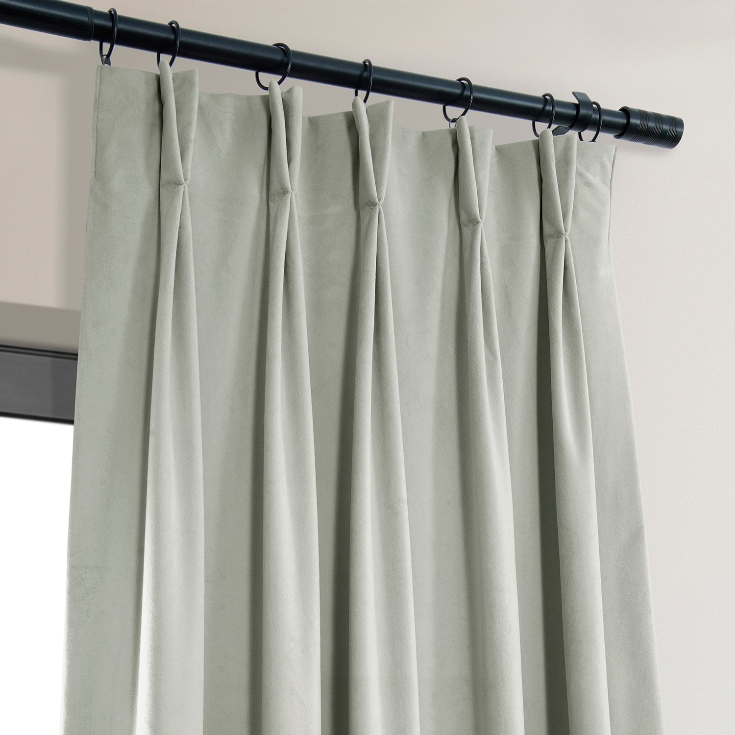 Exclusive Fabrics Signature Pleated Blackout Velvet Curtain (1 Panel)