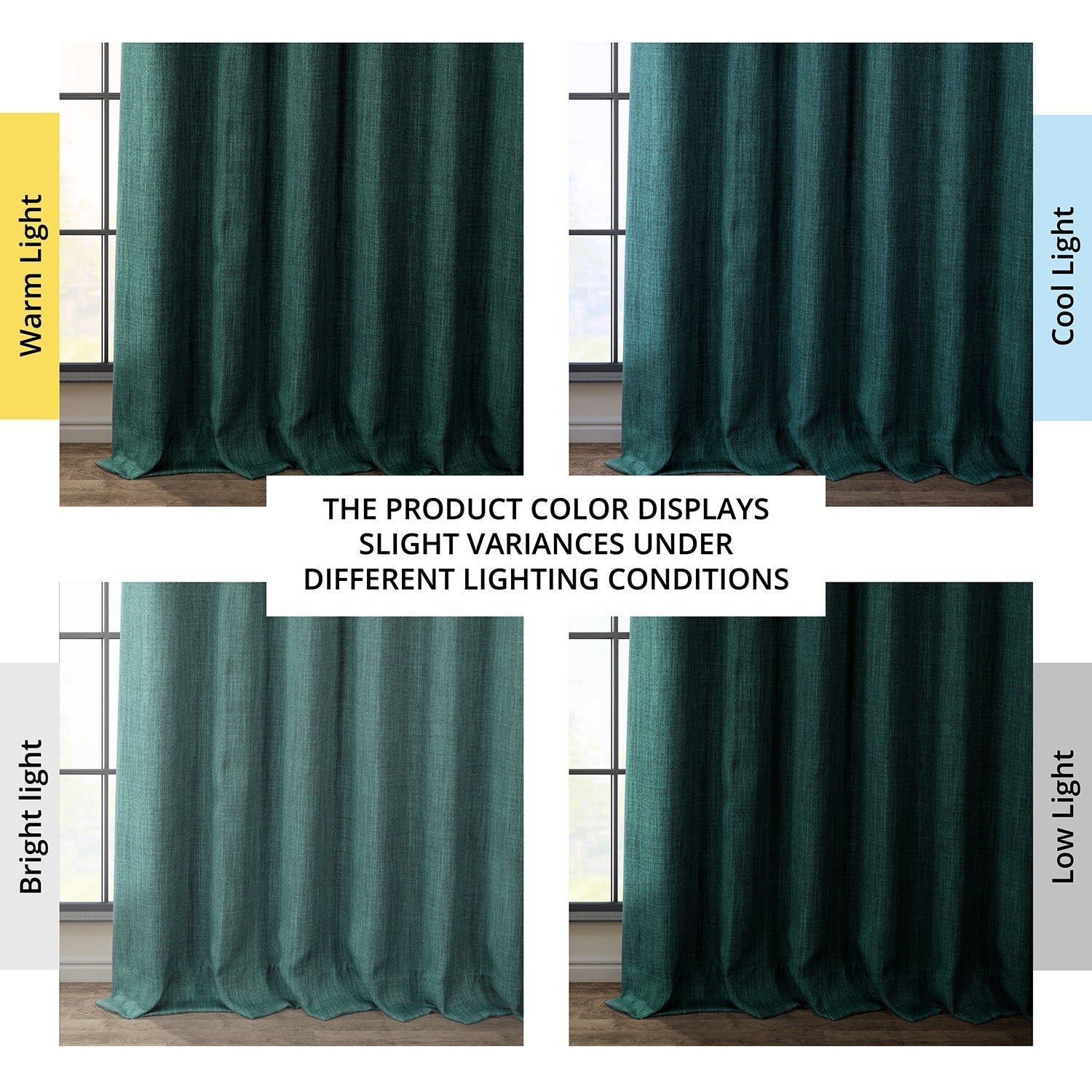 Exclusive Fabrics Faux Linen Room Darkening Curtain (1 Panel)