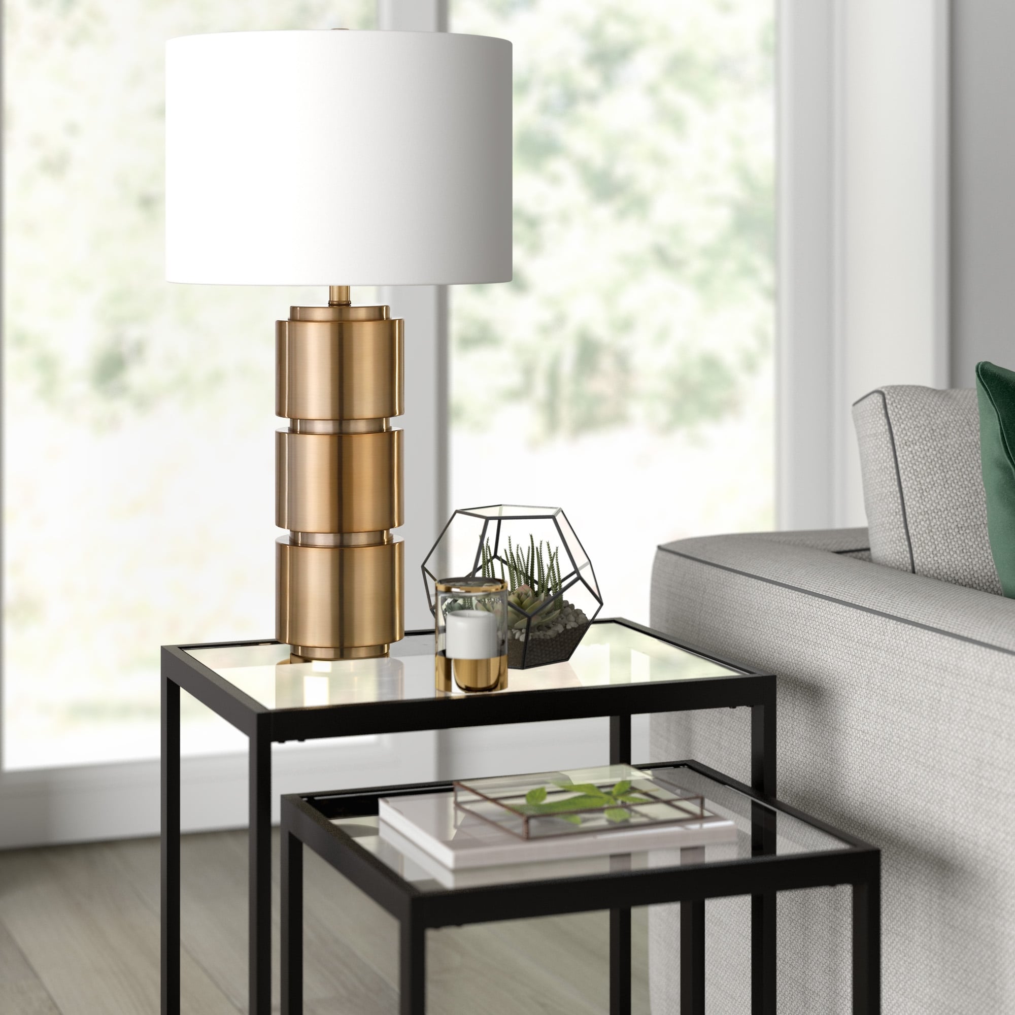 Campbell Brass Table Lamp