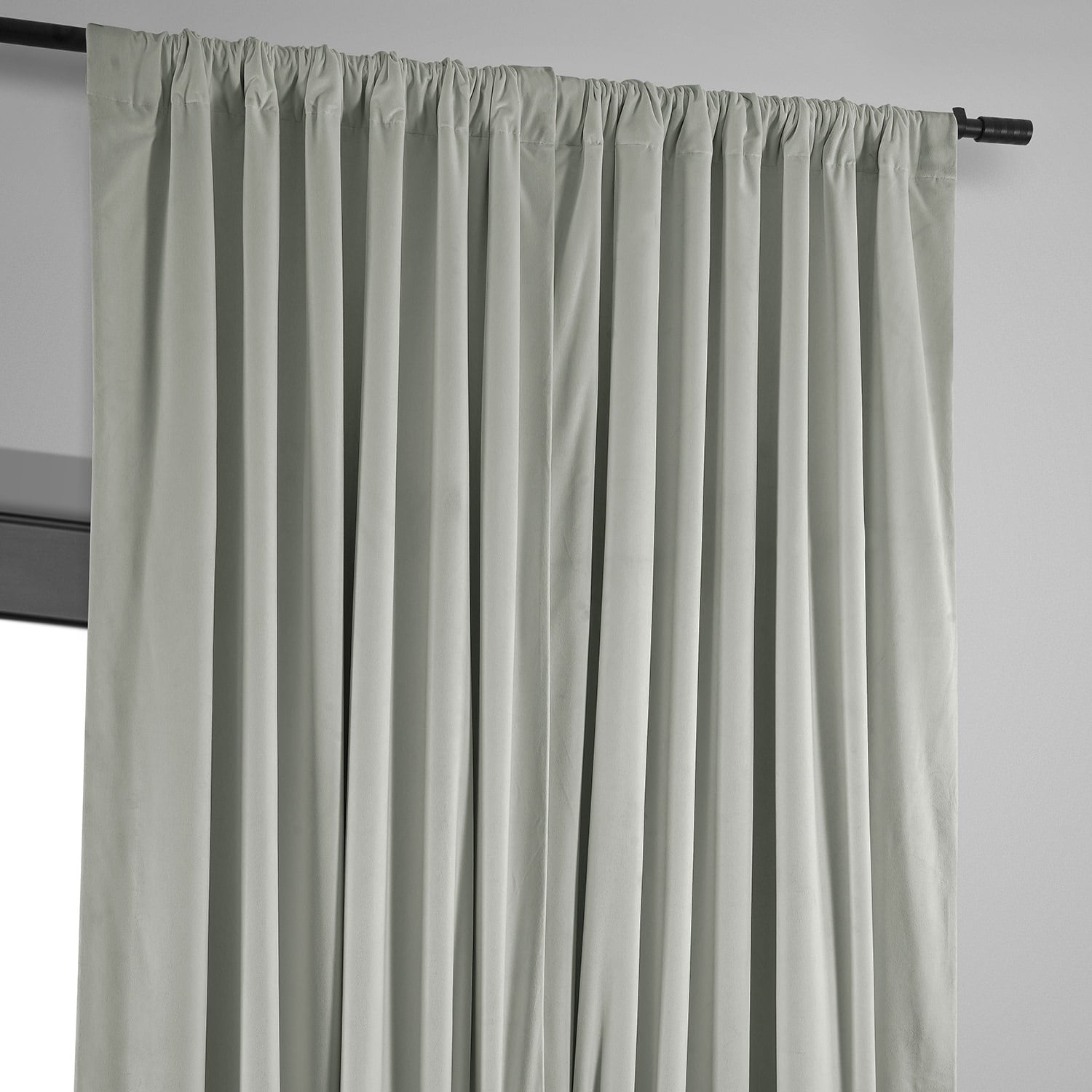 Exclusive Fabrics Signature Extra Wide Blackout Velvet Curtains (1 Panel) - Luxurious Blackout Drapes