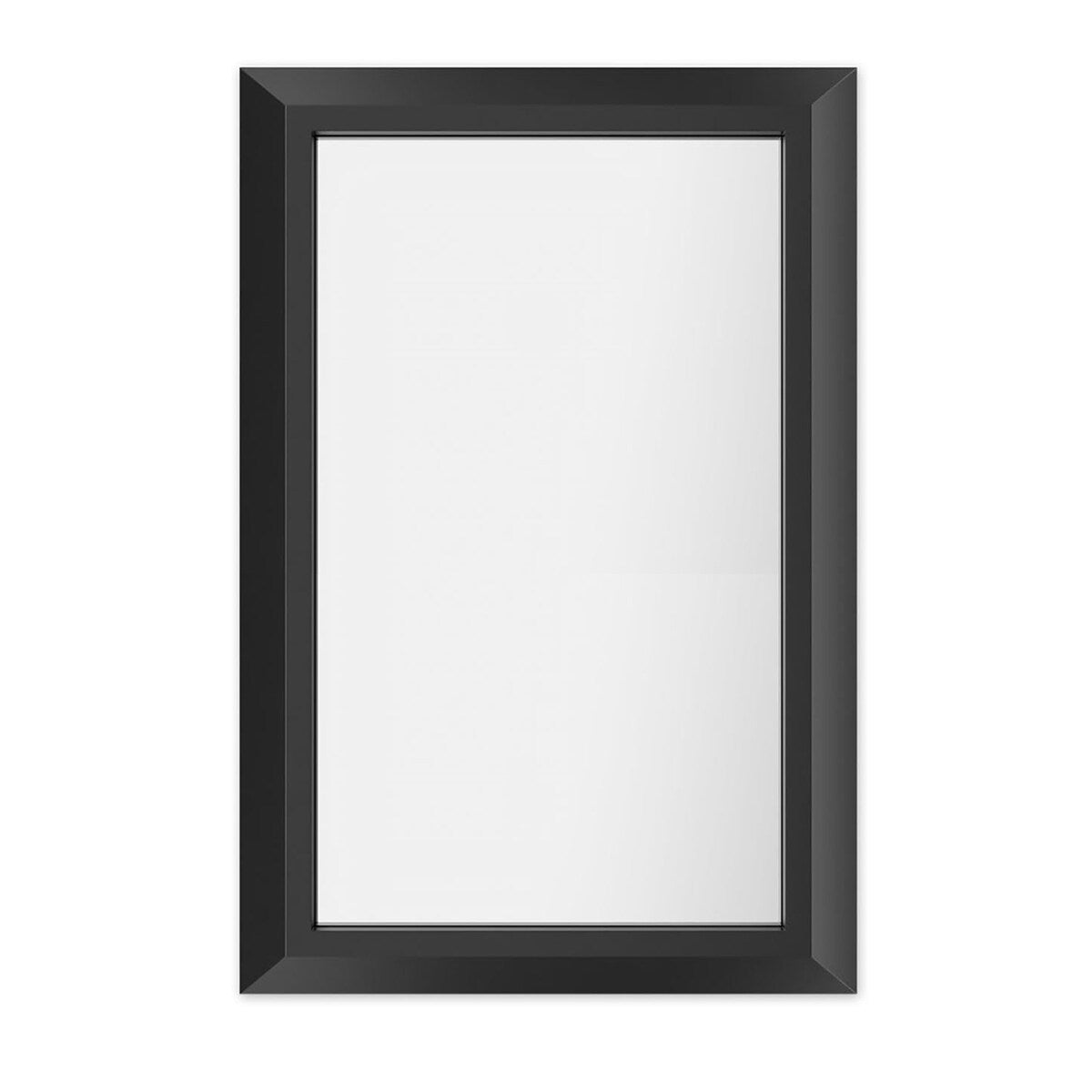 KIOTEE Aluminum Alloy Framed Bathroom Vanity Mirror in Tempered Glass