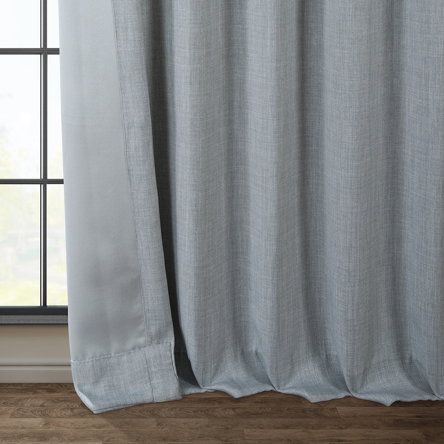 Exclusive Fabrics Faux Linen Room Darkening Curtain (1 Panel)