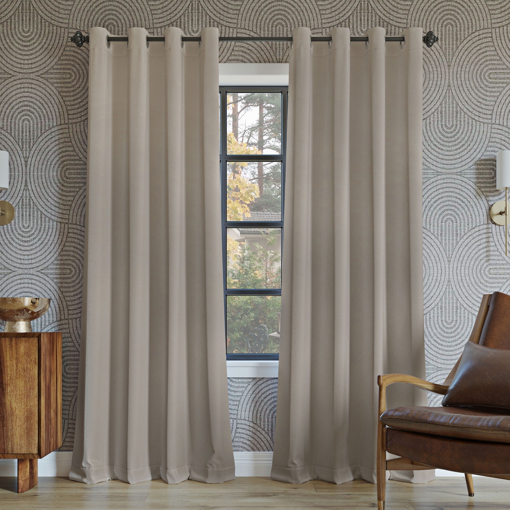 Sun Zero Oslo Theater Grade Extreme Total Blackout Grommet 1-Piece Curtain Panel, Single Panel