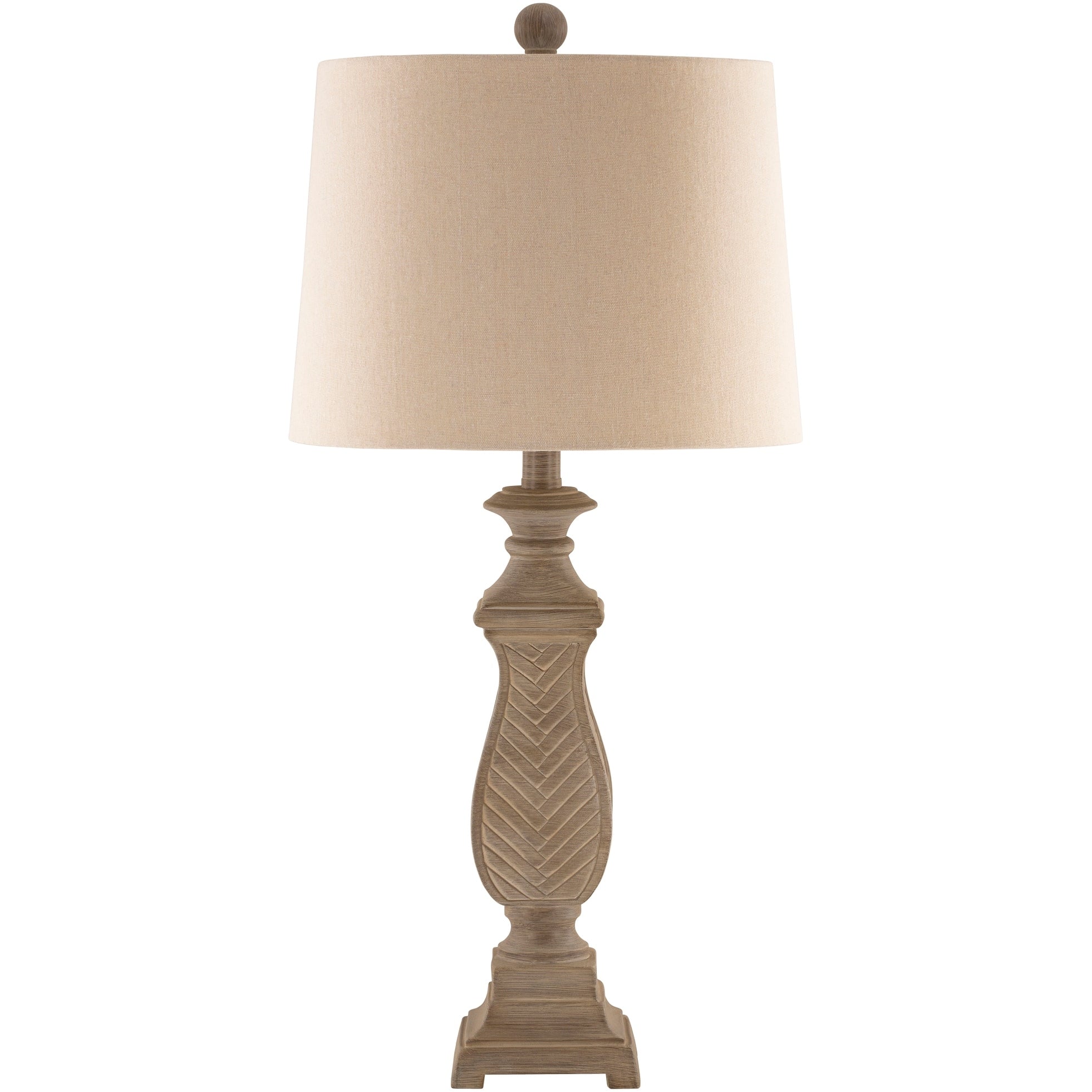 Drue Textured Traditional Table Lamp - 28H x 14W x 14D