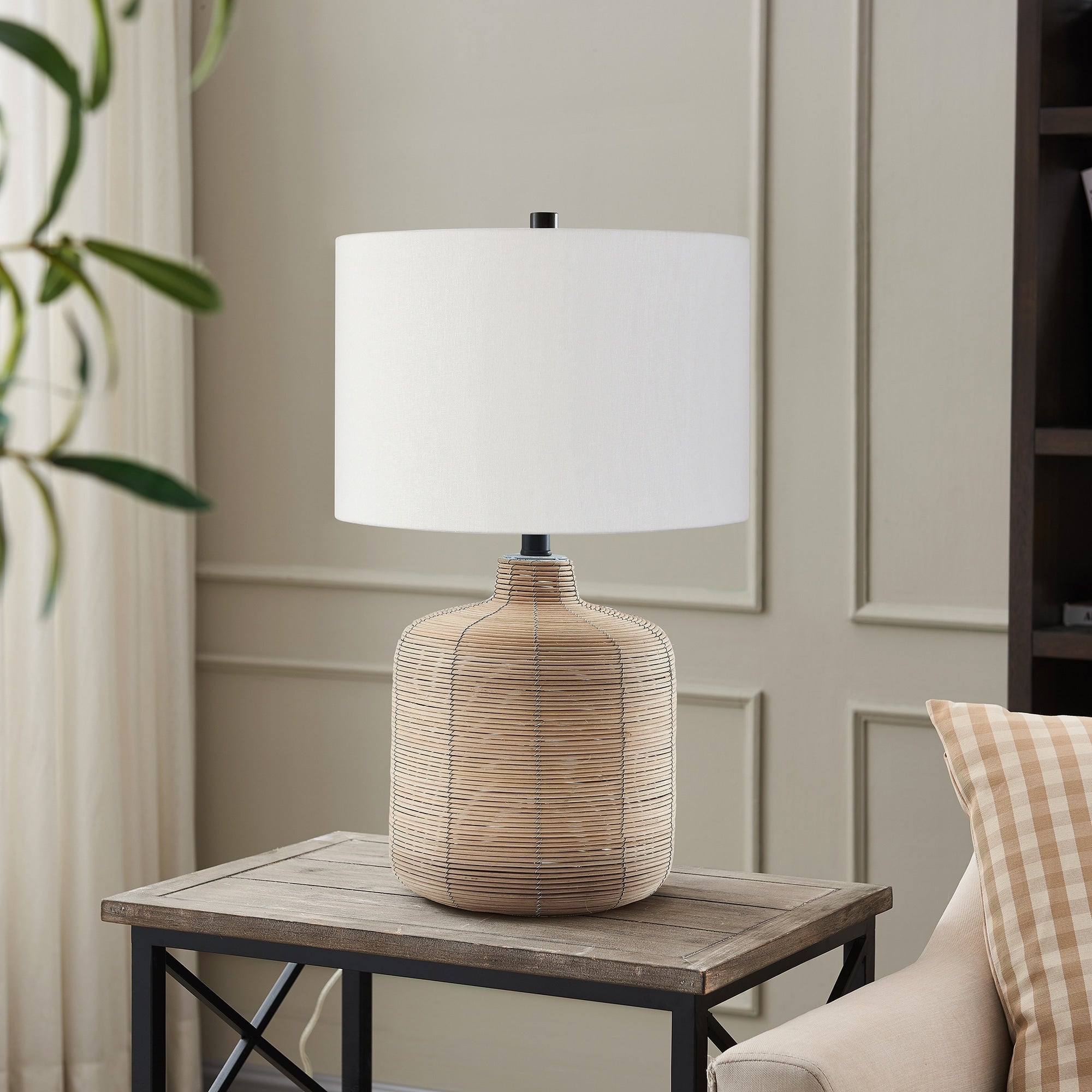 Jolina Rattan Table Lamp