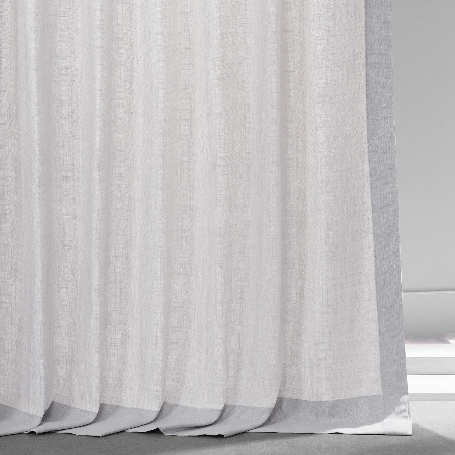 Exclusive Fabrics Dune Textured Solid Cotton Curtain Pair (2 Panels)