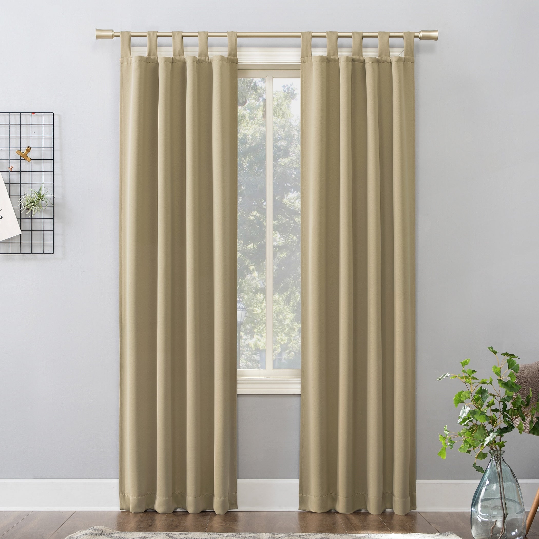 Sun Zero Hayden Energy Saving Blackout Tab Top 1-Piece Curtain Panel, Single Panel