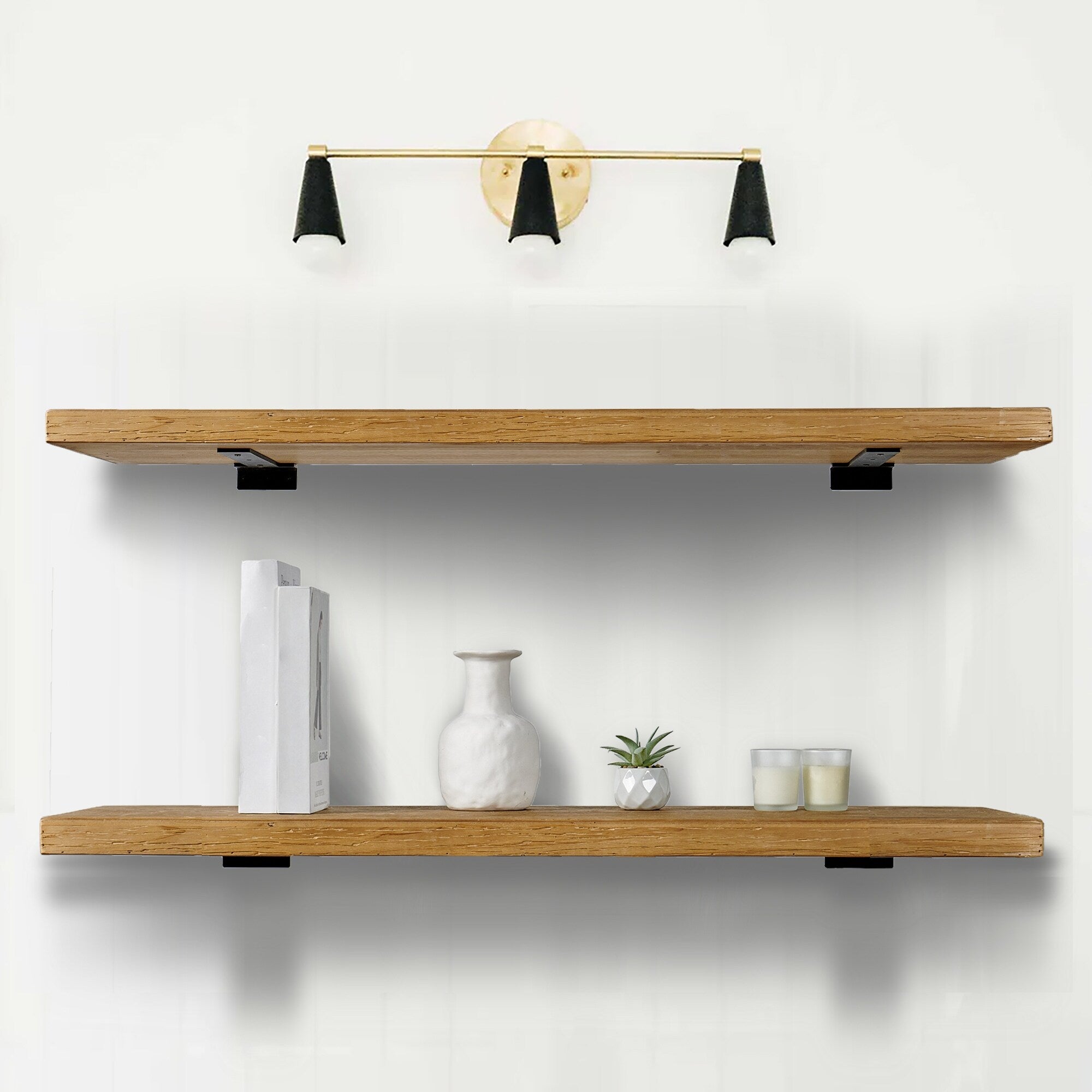 Thick Metal Shelf Brackets for DIY Floating Shelf