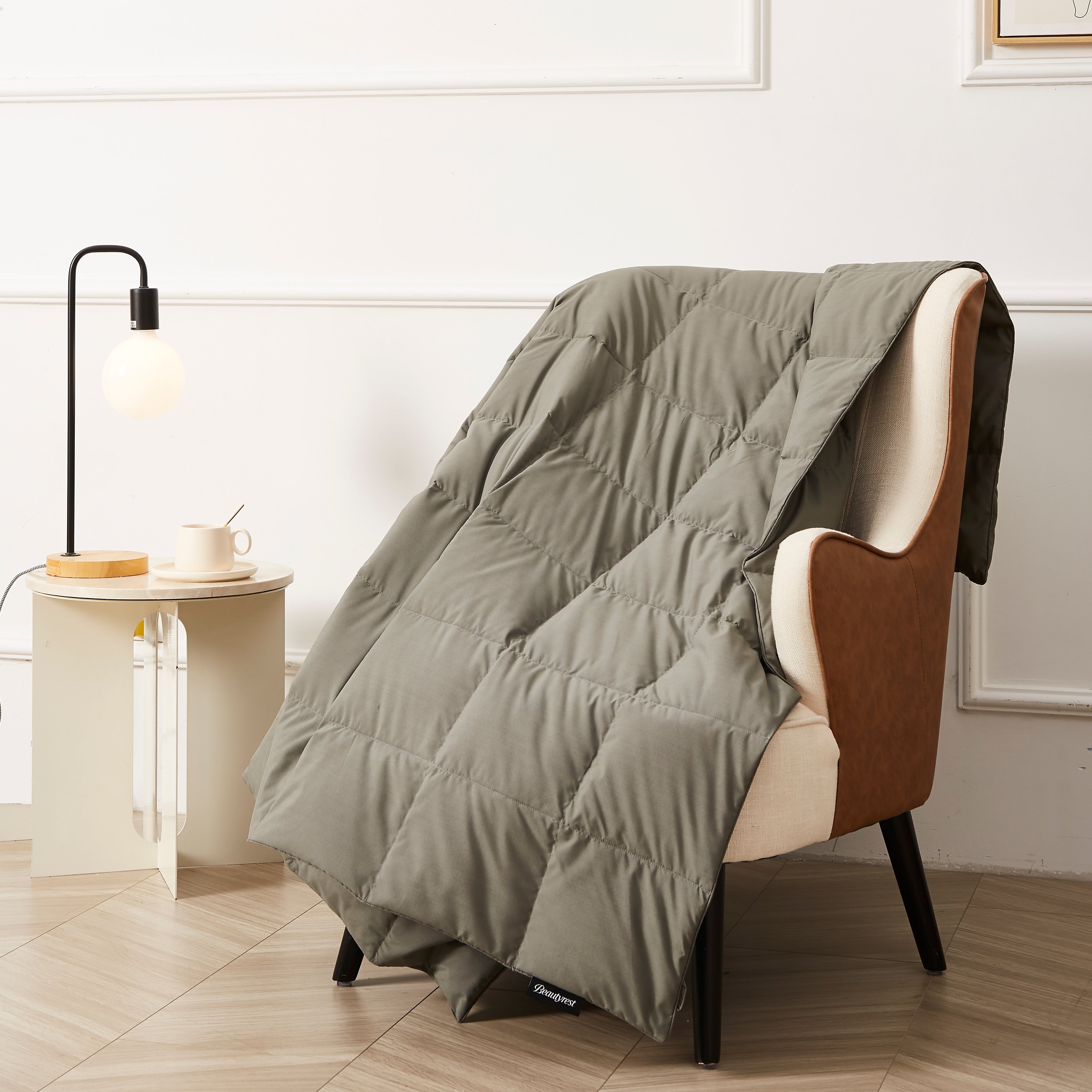 Beautyrest Packable Oversized Down Throw With Slumber Pouch