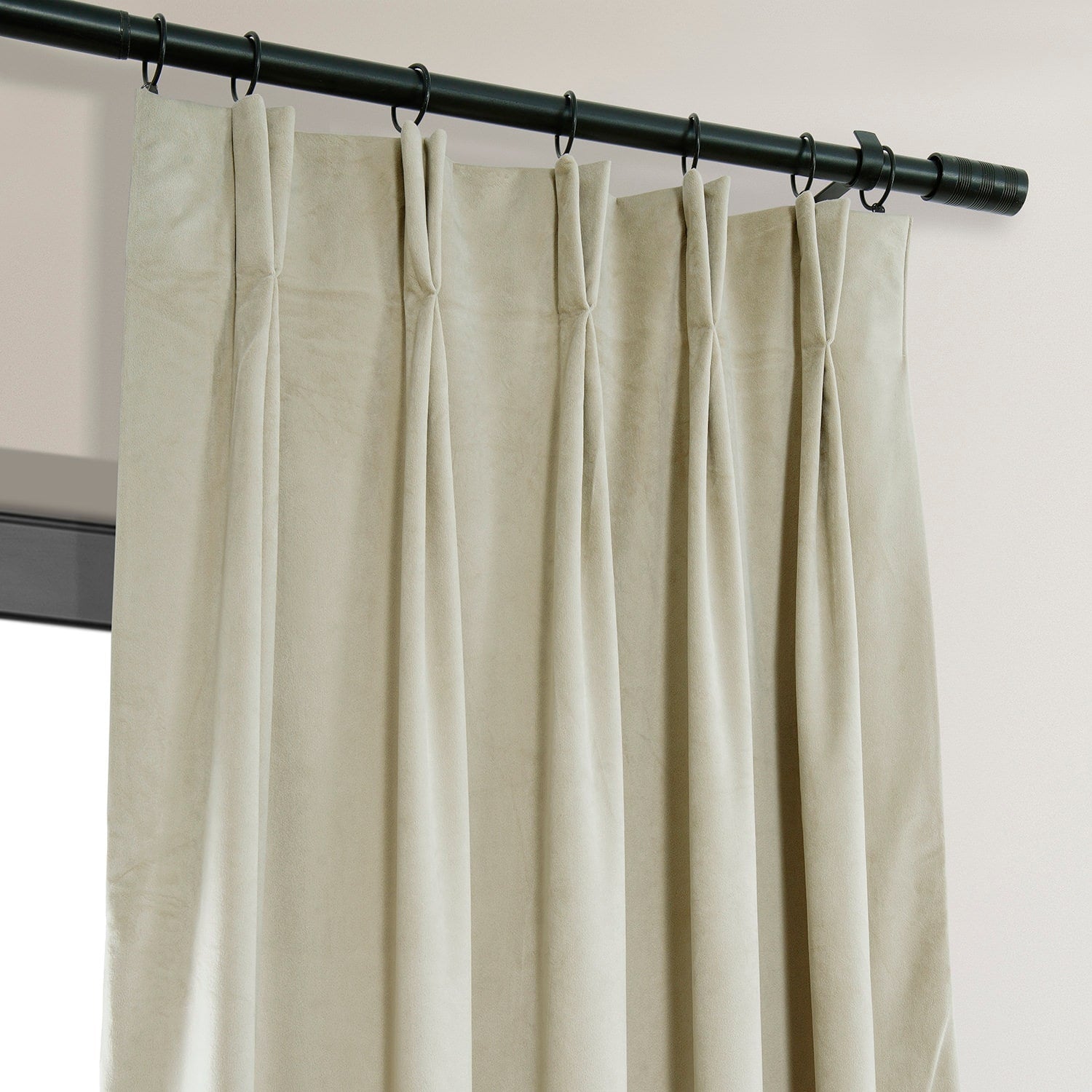 Exclusive Fabrics Signature Pleated Blackout Velvet Curtain (1 Panel)