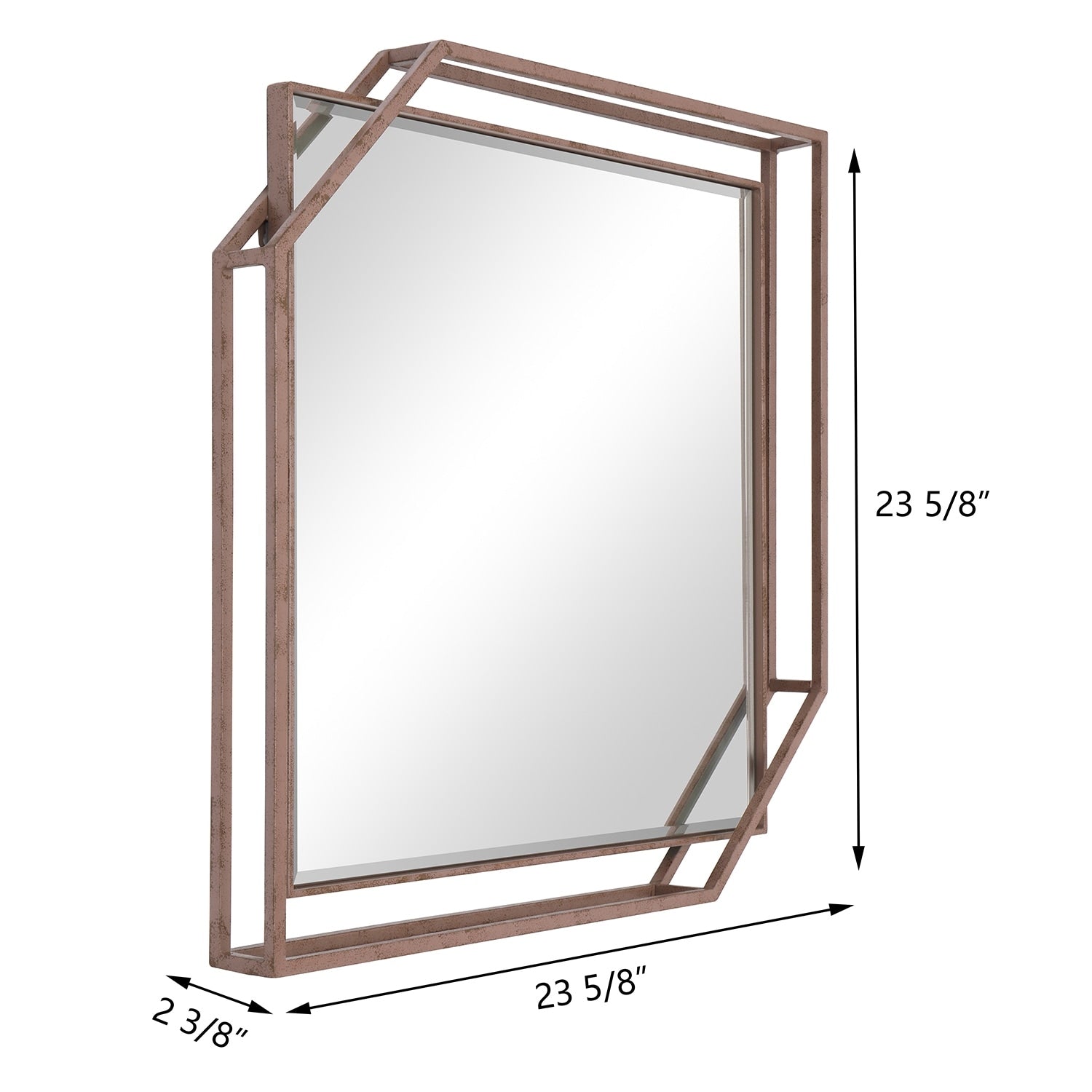 MacLuu Irregular Industrial Wall Mirror - 23.6 x 23.6