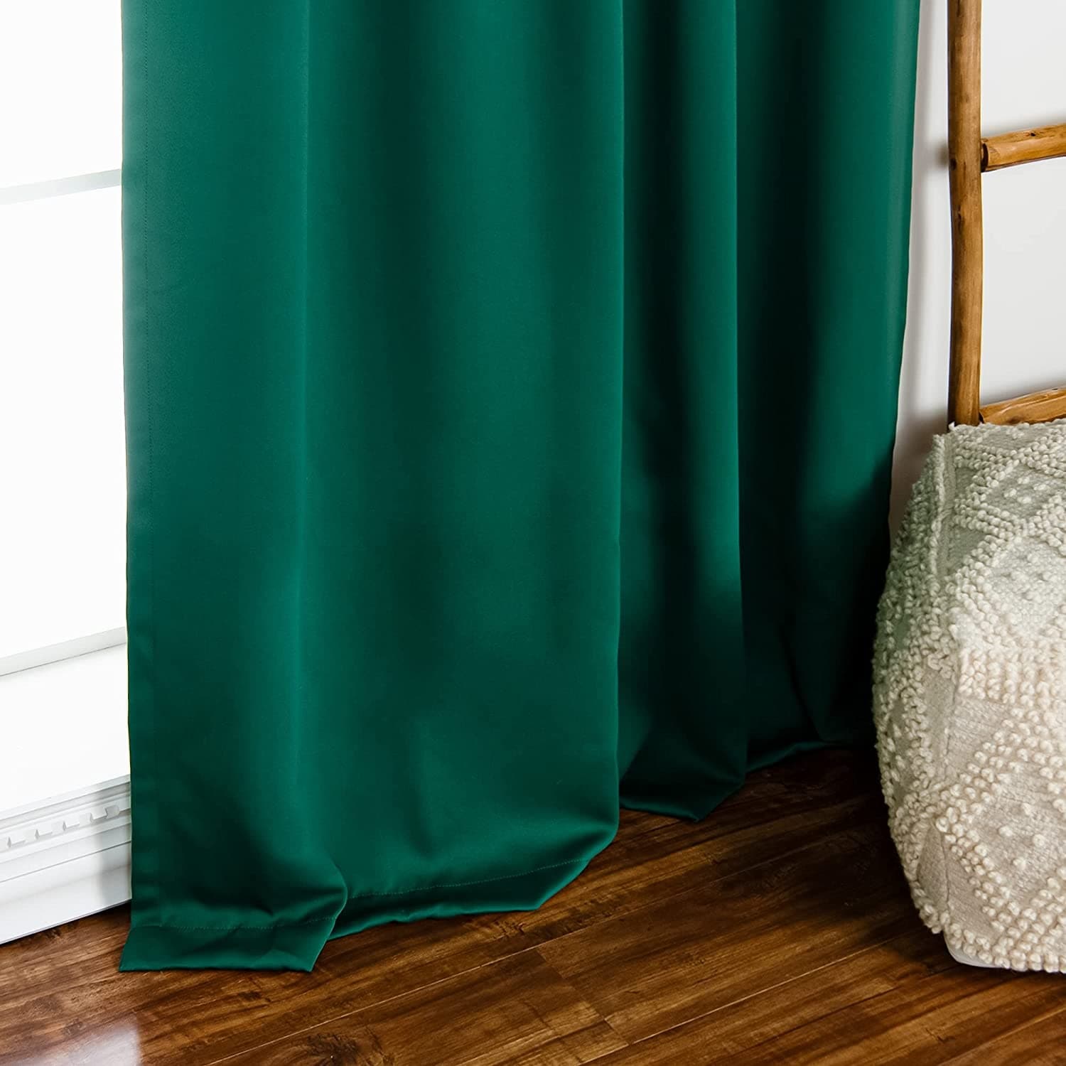 Aurora Home Solid Insulated Thermal Blackout Curtain Panel Pair