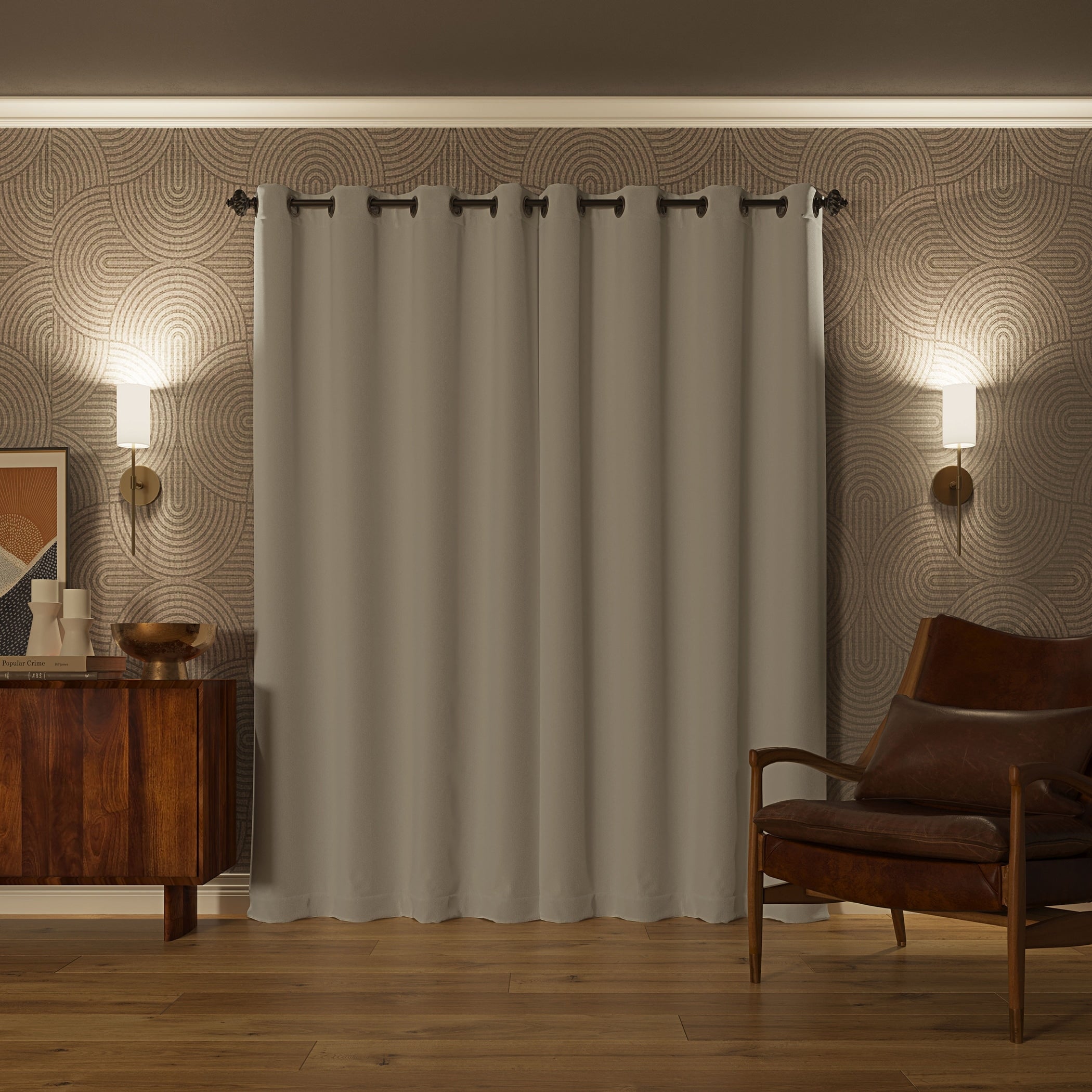 Sun Zero Oslo Theater Grade Extreme Total Blackout Grommet 1-Piece Curtain Panel, Single Panel