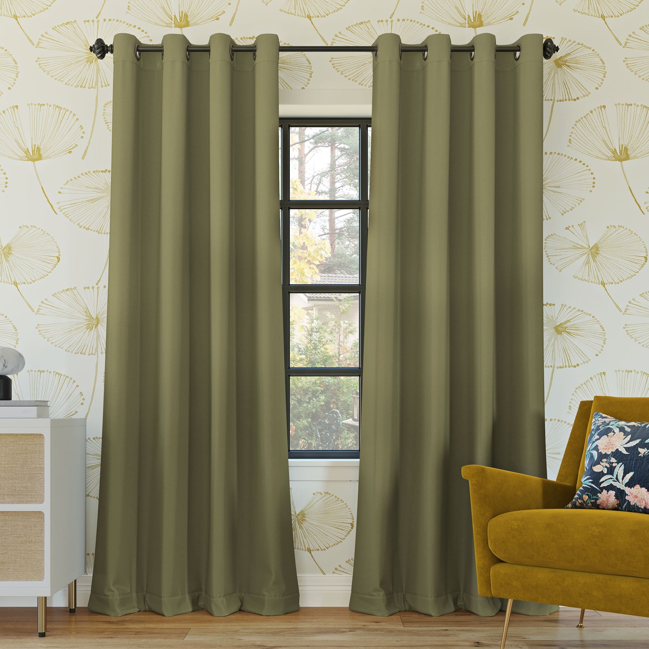 Sun Zero Oslo Theater Grade Extreme Total Blackout Grommet 1-Piece Curtain Panel, Single Panel