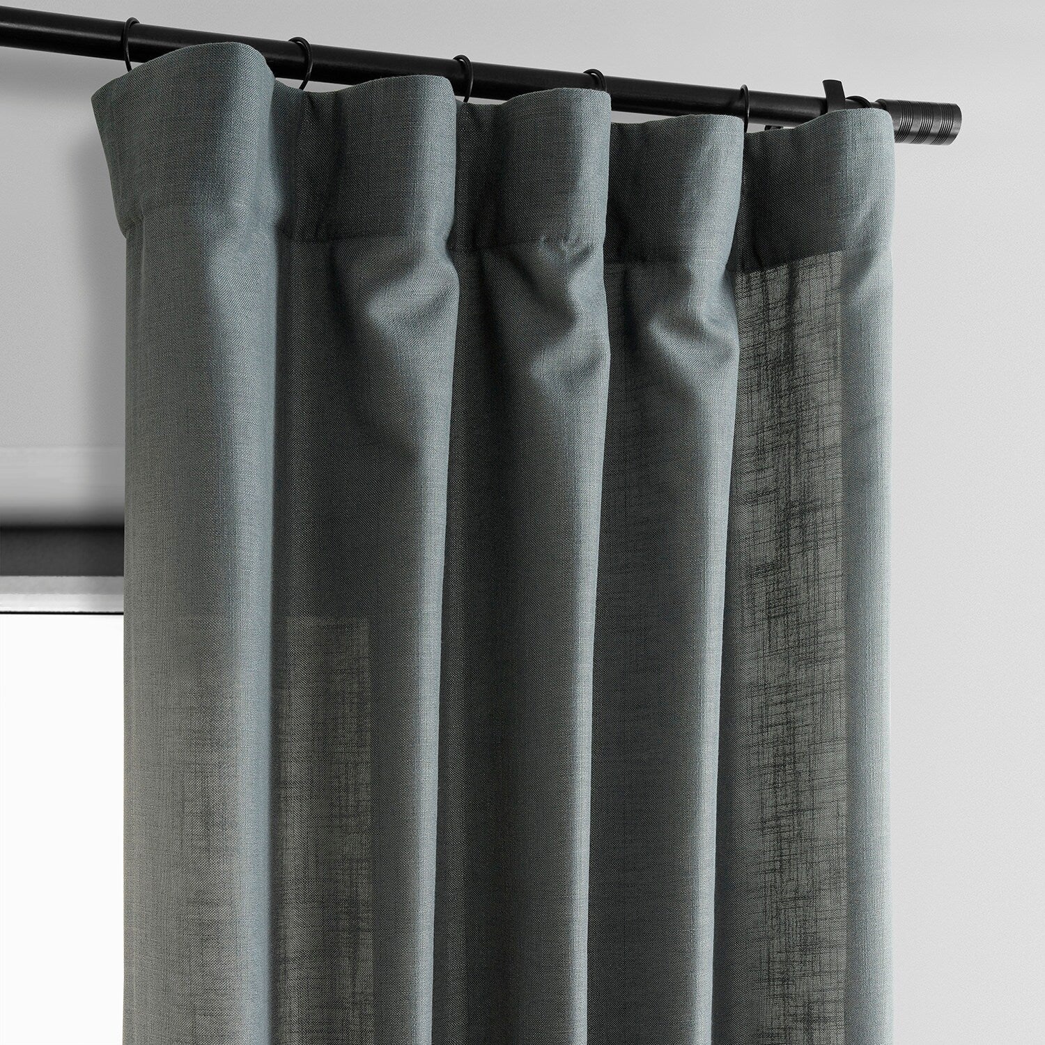 Exclusive Fabrics Classic Faux Linen Curtain (1 Panel)