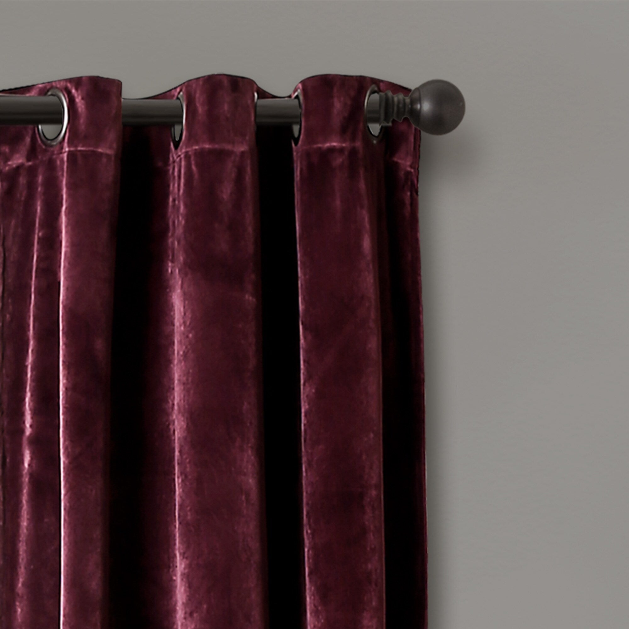 Porch & Den Lapeyrous Velvet Solid Room Darkening Window Curtain Panel Set