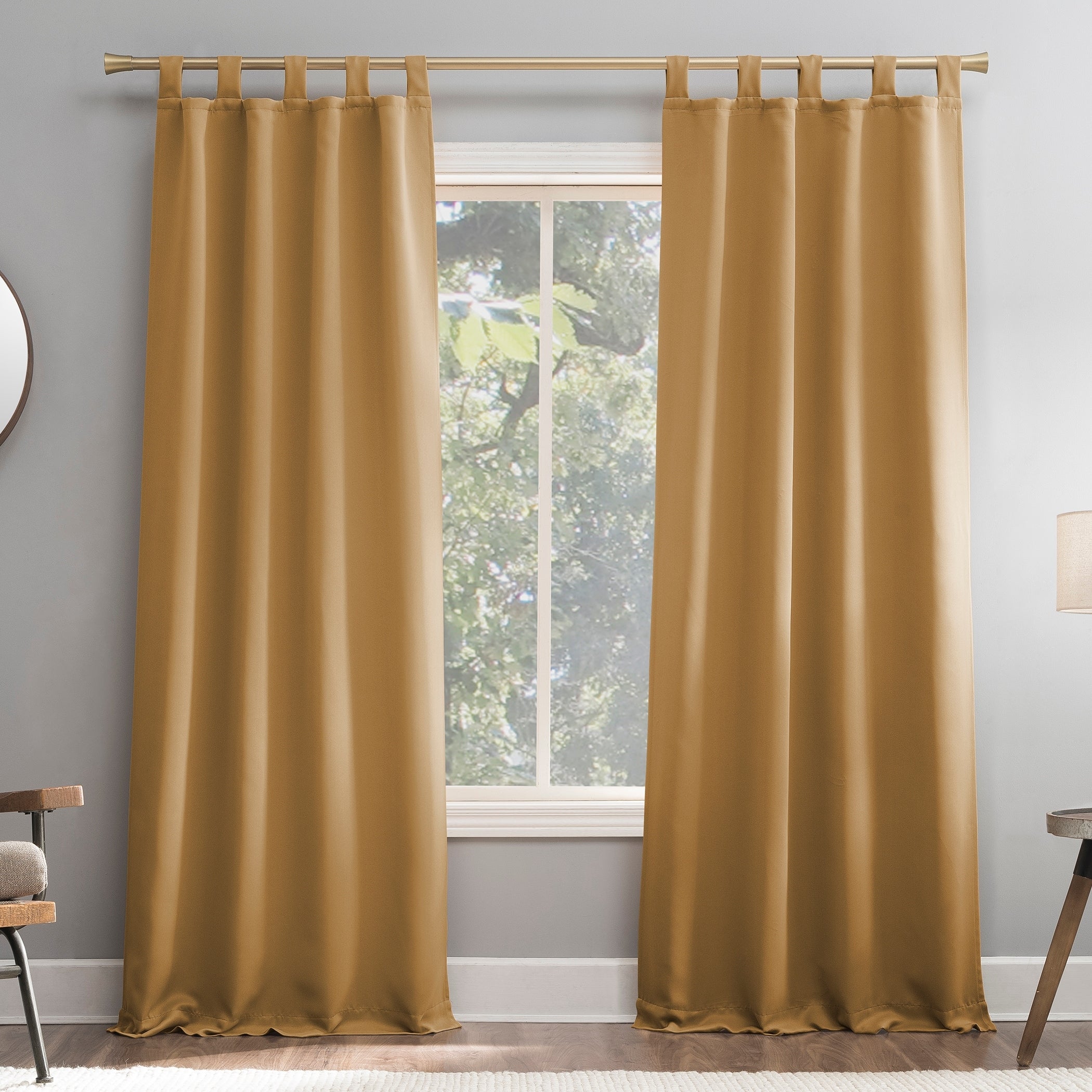 Sun Zero Hayden Energy Saving Blackout Tab Top 1-Piece Curtain Panel, Single Panel