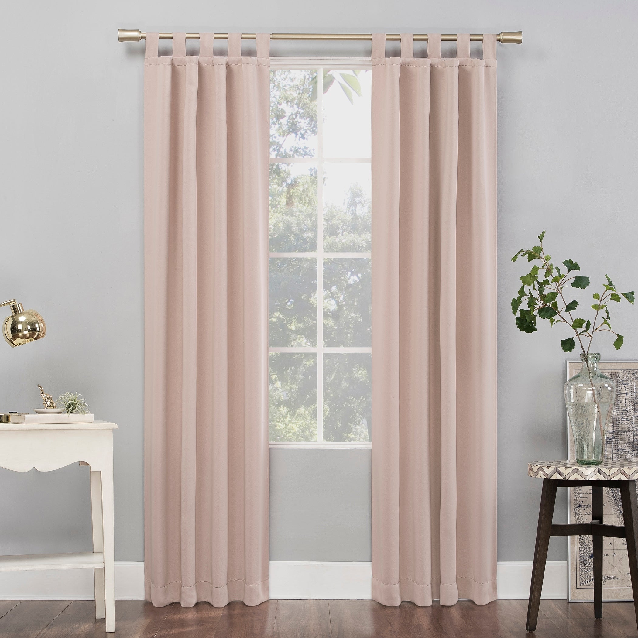 Sun Zero Hayden Energy Saving Blackout Tab Top 1-Piece Curtain Panel, Single Panel