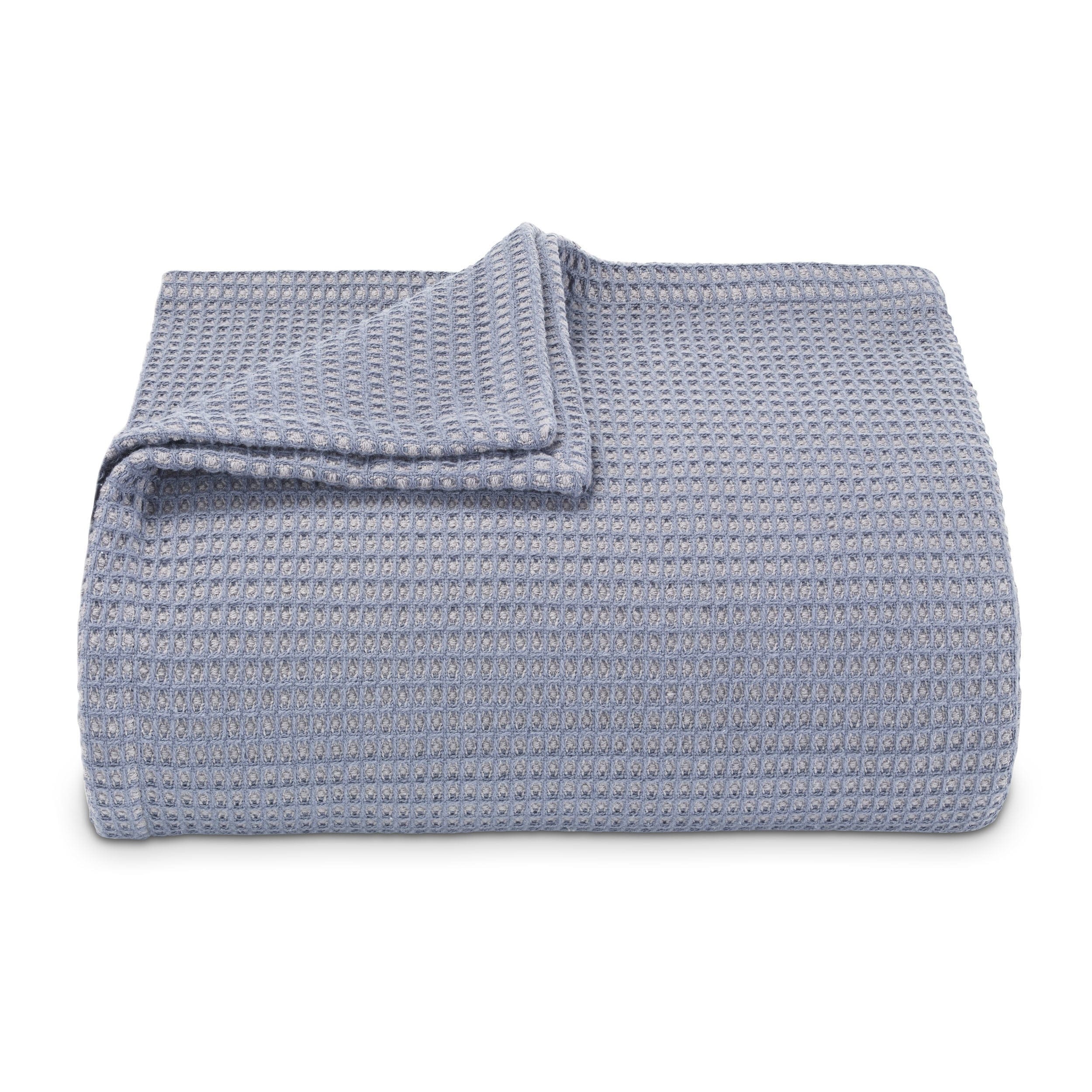 Vera Wang Waffleweave Cotton Blanket