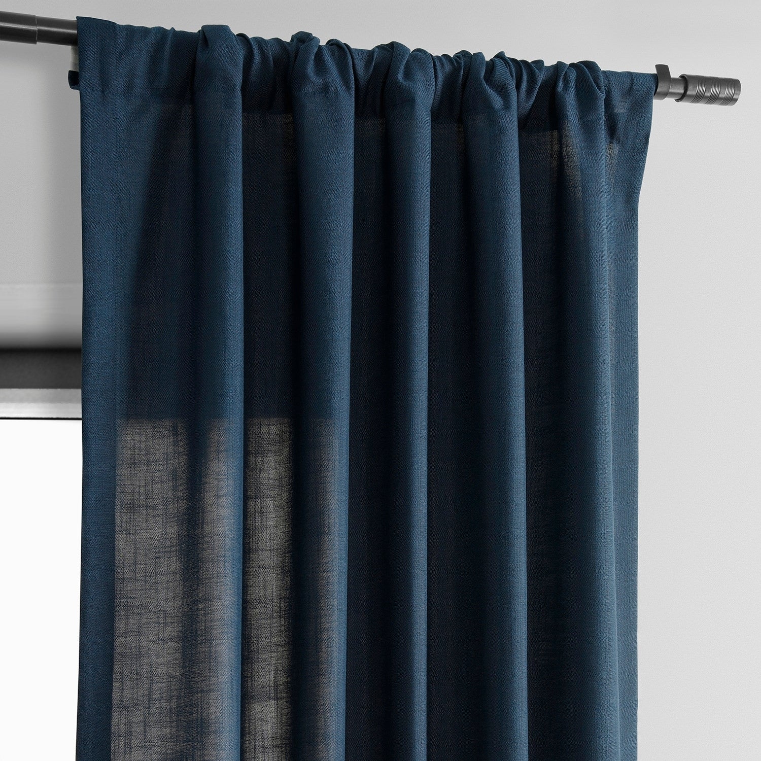 Exclusive Fabrics Classic Faux Linen Curtain (1 Panel)