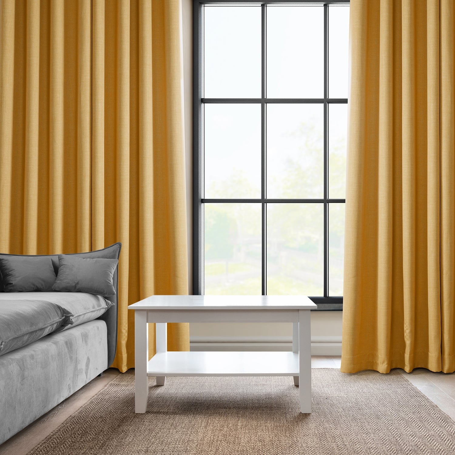 Exclusive Fabrics Faux Linen Grommet Room Darkening Curtain (1 Panel)