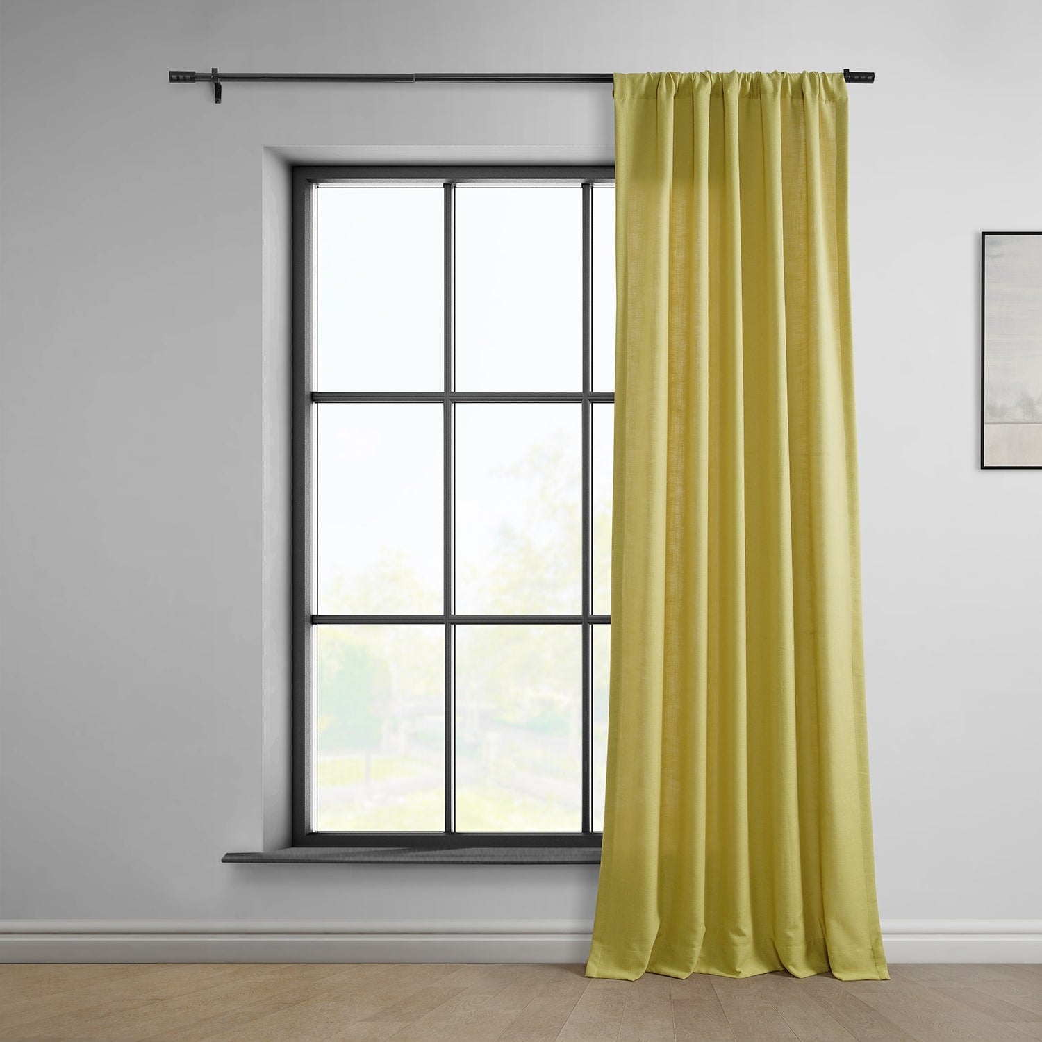 Exclusive Fabrics Classic Faux Linen Curtain (1 Panel)