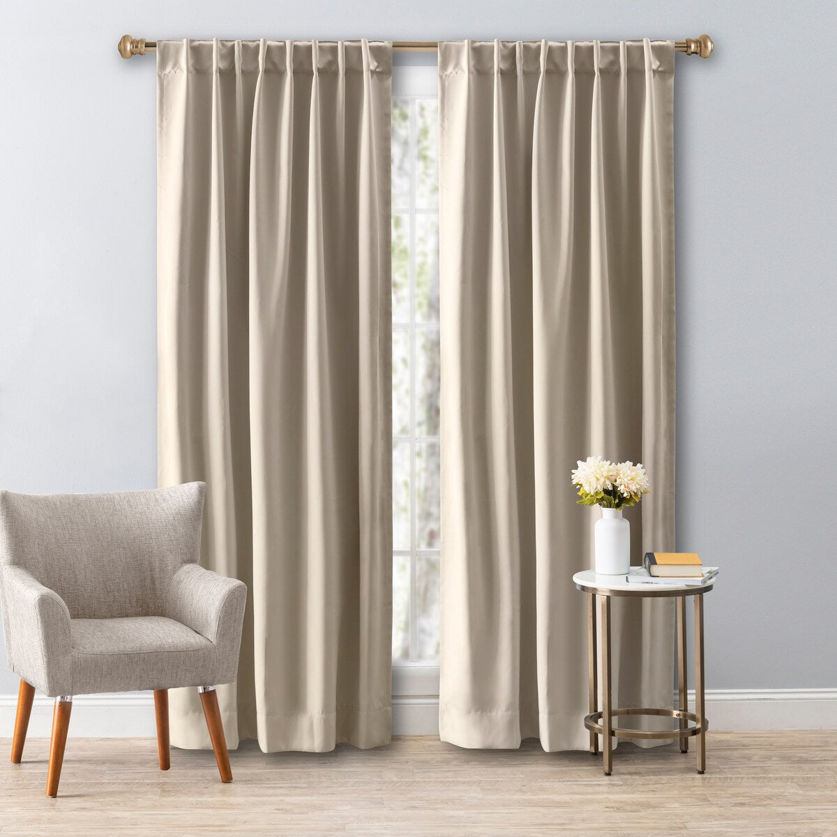 Ultimate Black Out Premium 2-Way Pocket Curtain Panel